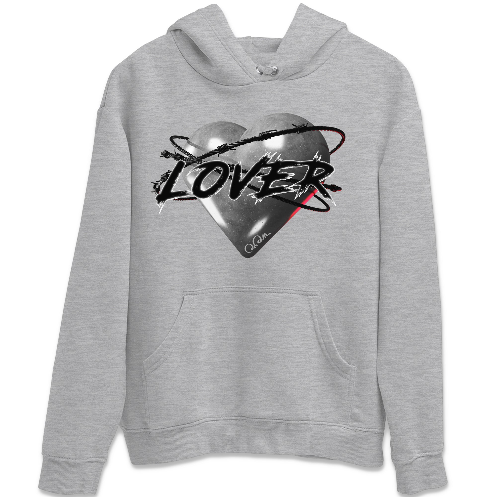 Air Jordan 14 Metallic Silver Sneaker Match Tees Heart Lover Streetwear Sneaker Shirt AJ14 Metallic Silver Sneaker Release Tees Unisex Shirts Heather Grey 2