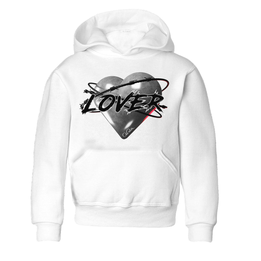 Air Jordan 14 Metallic Silver Sneaker Match Tees Heart Lover Streetwear Sneaker Shirt AJ14 Metallic Silver Sneaker Release Tees Kids Shirts White 2