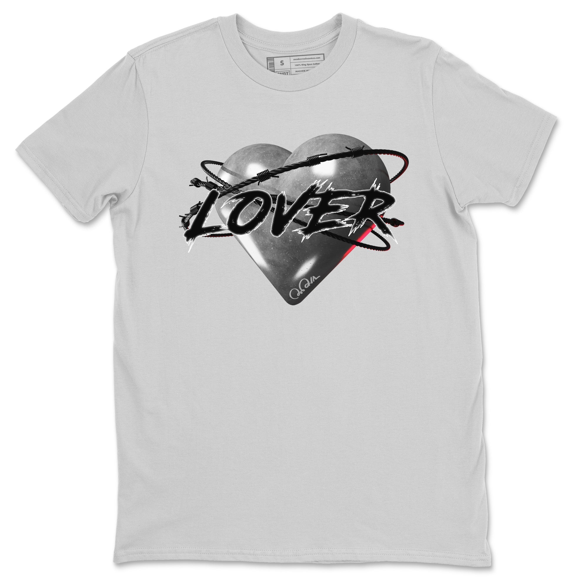 Air Jordan 14 Metallic Silver Sneaker Match Tees Heart Lover Streetwear Sneaker Shirt AJ14 Metallic Silver Sneaker Release Tees Unisex Shirts Silver 2