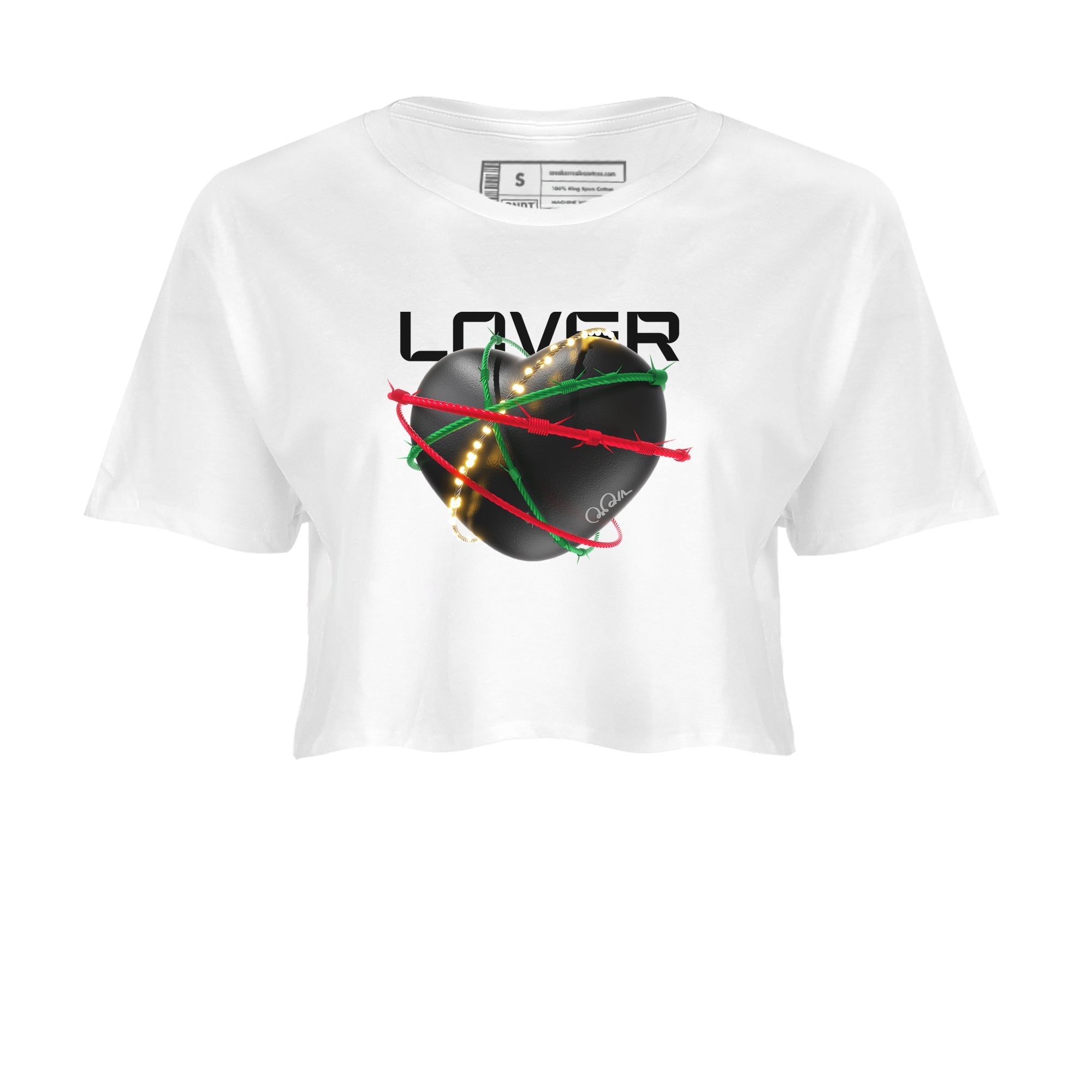 Jordan 2 Low Christmas X-mas Holiday special gift shirt to match jordans Heart Lover sneaker tees Air Jordan 2 Christmas Drip Gear Zone White 2 Crop T-Shirt