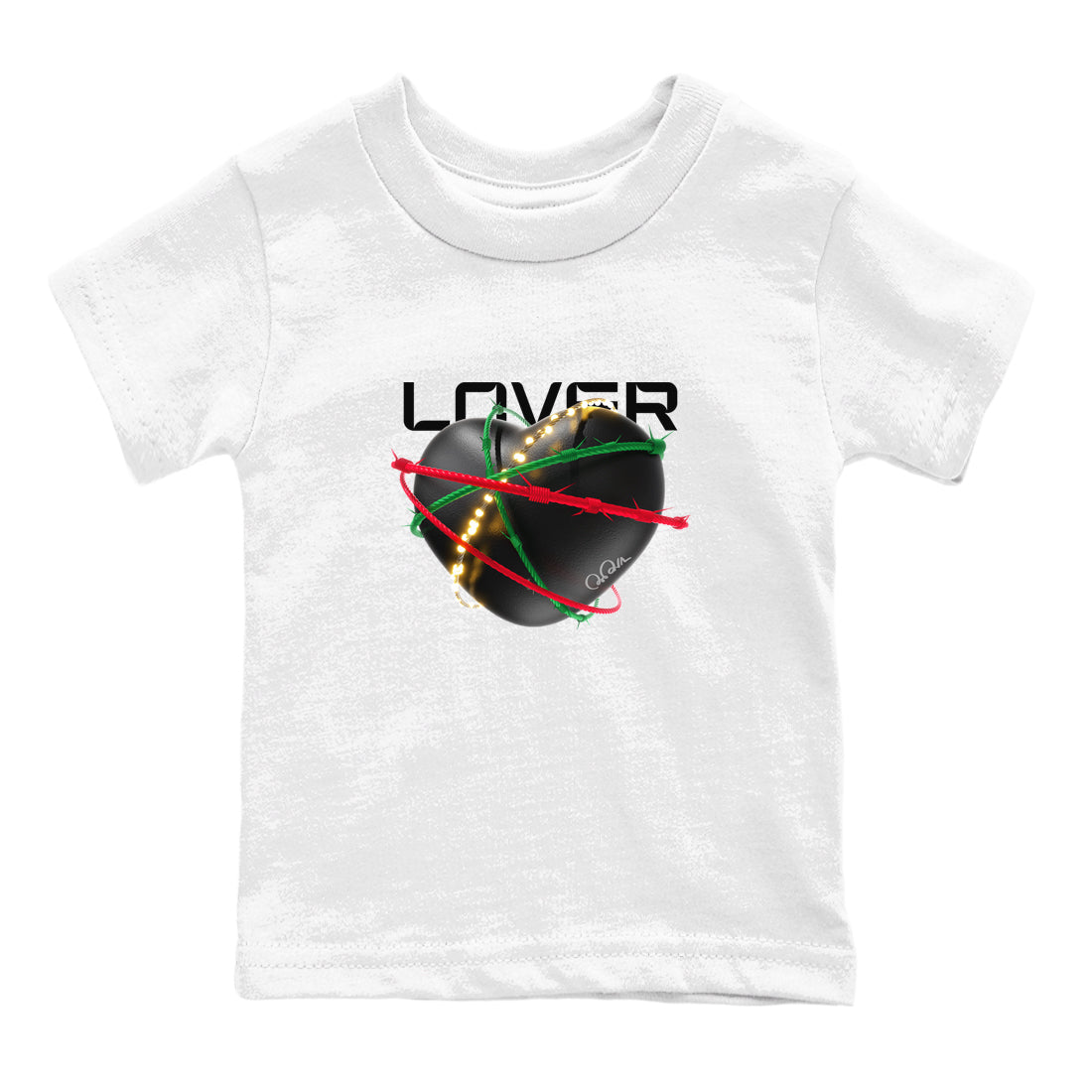 Jordan 2 Low Christmas X-mas Holiday special gift shirt to match jordans Heart Lover sneaker tees Air Jordan 2 Christmas Drip Gear Zone Baby Toddler White 2 T-Shirt