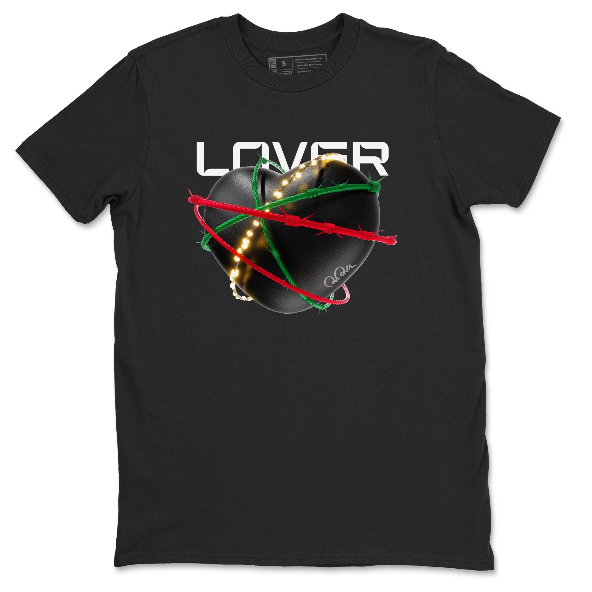 Jordan 2 Low Christmas X-mas Holiday special gift shirt to match jordans Heart Lover sneaker tees Air Jordan 2 Christmas Drip Gear Zone Unisex Black 2 T-Shirt