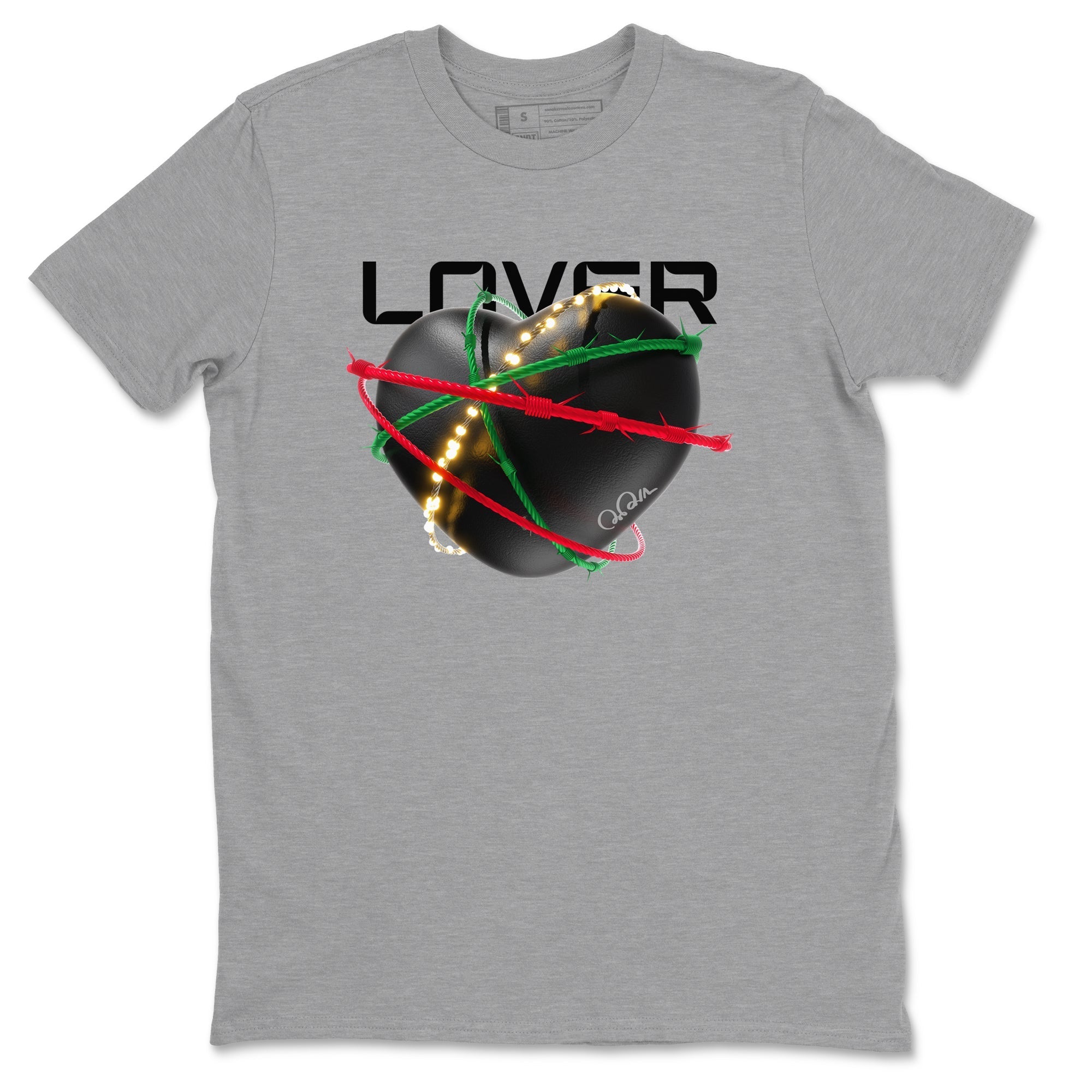 Jordan 2 Low Christmas X-mas Holiday special gift shirt to match jordans Heart Lover sneaker tees Air Jordan 2 Christmas Drip Gear Zone Unisex Heather Grey 2 T-Shirt