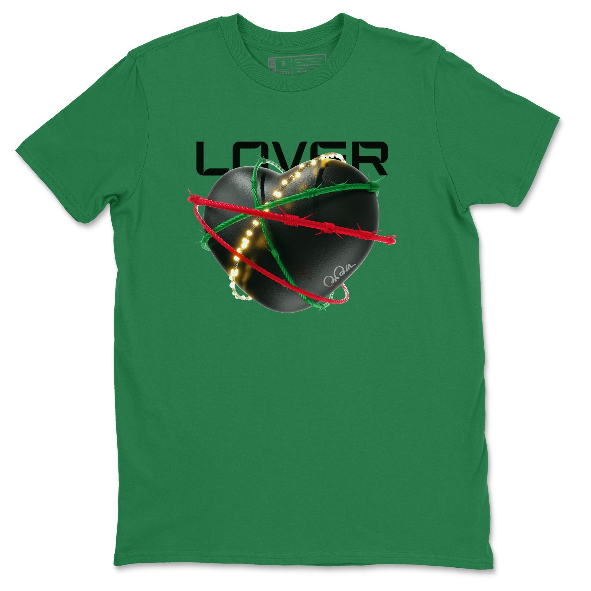 Jordan 2 Low Christmas X-mas Holiday special gift shirt to match jordans Heart Lover sneaker tees Air Jordan 2 Christmas Drip Gear Zone Unisex Kelly Green 2 T-Shirt