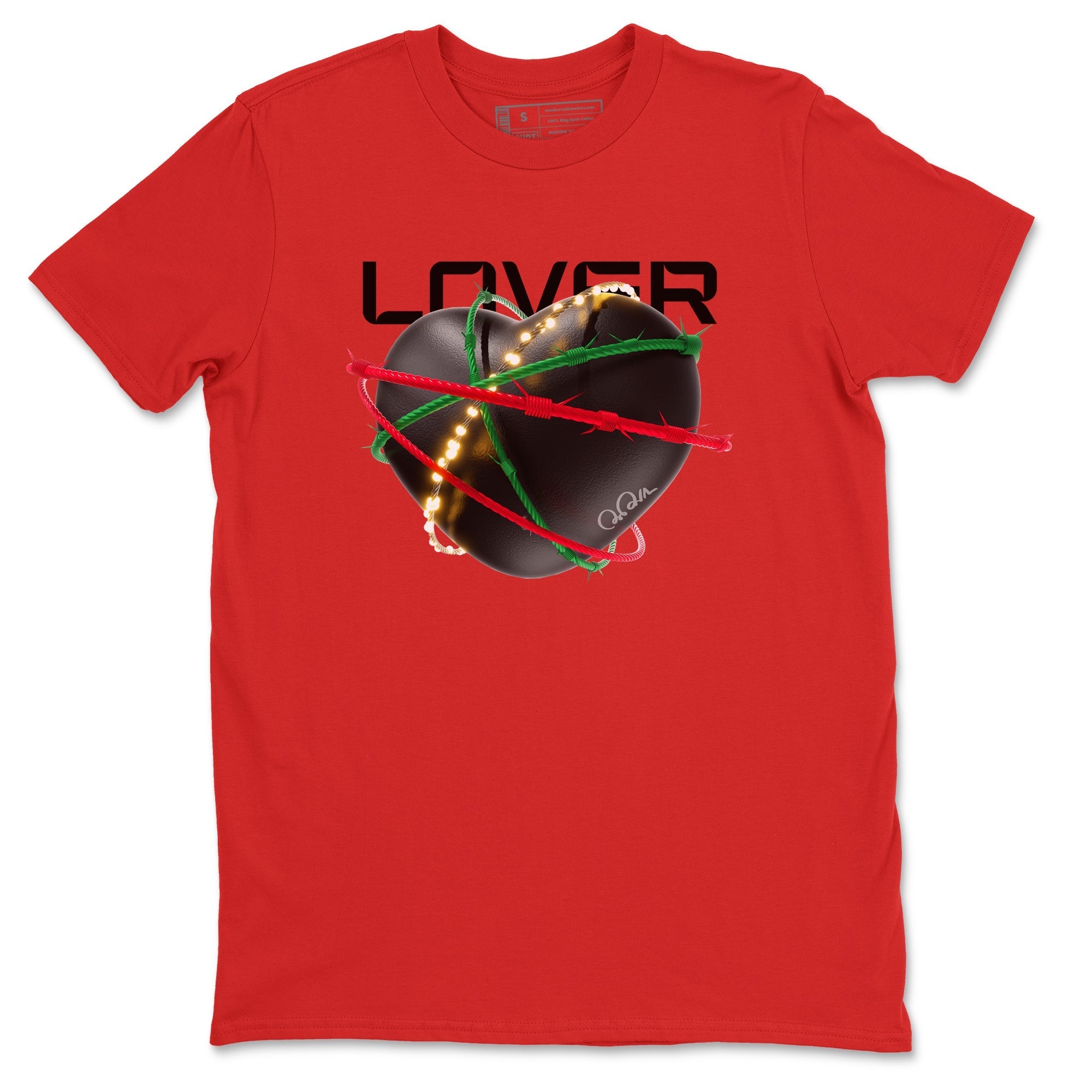 Jordan 2 Low Christmas X-mas Holiday special gift shirt to match jordans Heart Lover sneaker tees Air Jordan 2 Christmas Drip Gear Zone Unisex Red 2 T-Shirt