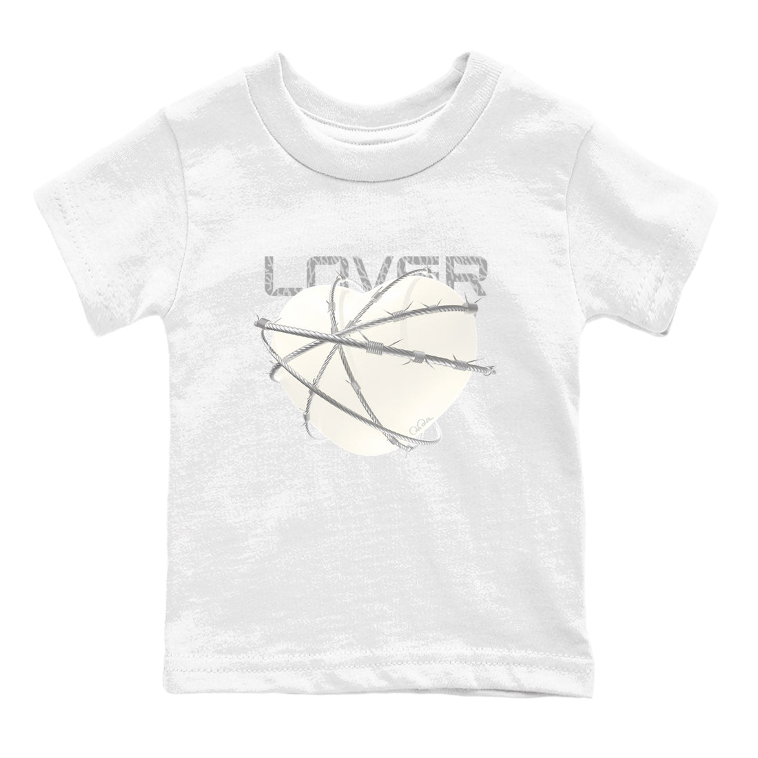 3s Ivory shirt to match jordans Heart Lover sneaker tees Air Jordan 3 Ivory Drip Gear Zone baby toddler White 2 cotton Shirt