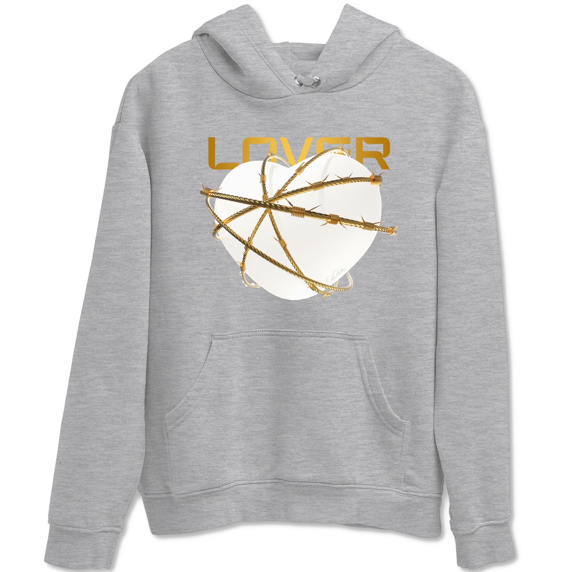 4s Sail 2024 shirt to match jordans Heart Lover sneaker tees Air Jordan 4 Sail 2024 Drip Gear Zone unisex cotton Heather Grey 2 crew neck shirt