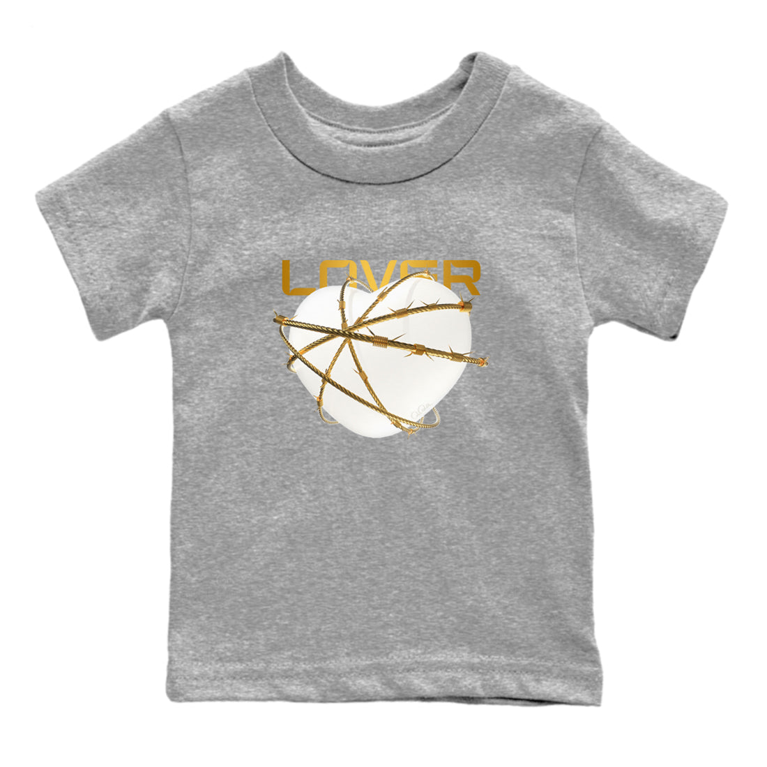 4s Sail 2024 shirt to match jordans Heart Lover sneaker tees Air Jordan 4 Sail 2024 Drip Gear Zone baby toddler Heather Grey 2 cotton Shirt
