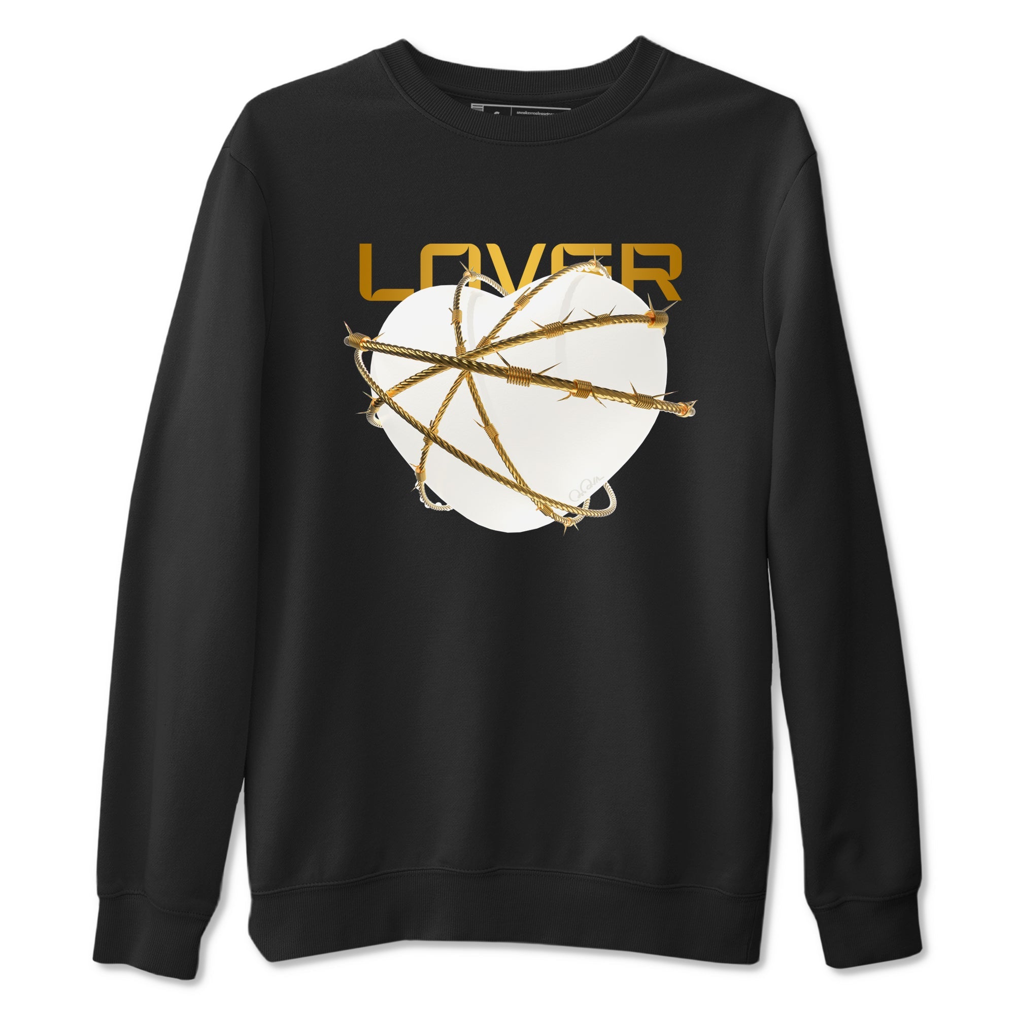 4s Sail 2024 shirt to match jordans Heart Lover sneaker tees Air Jordan 4 Sail 2024 Drip Gear Zone unisex cotton Black 2 crew neck shirt