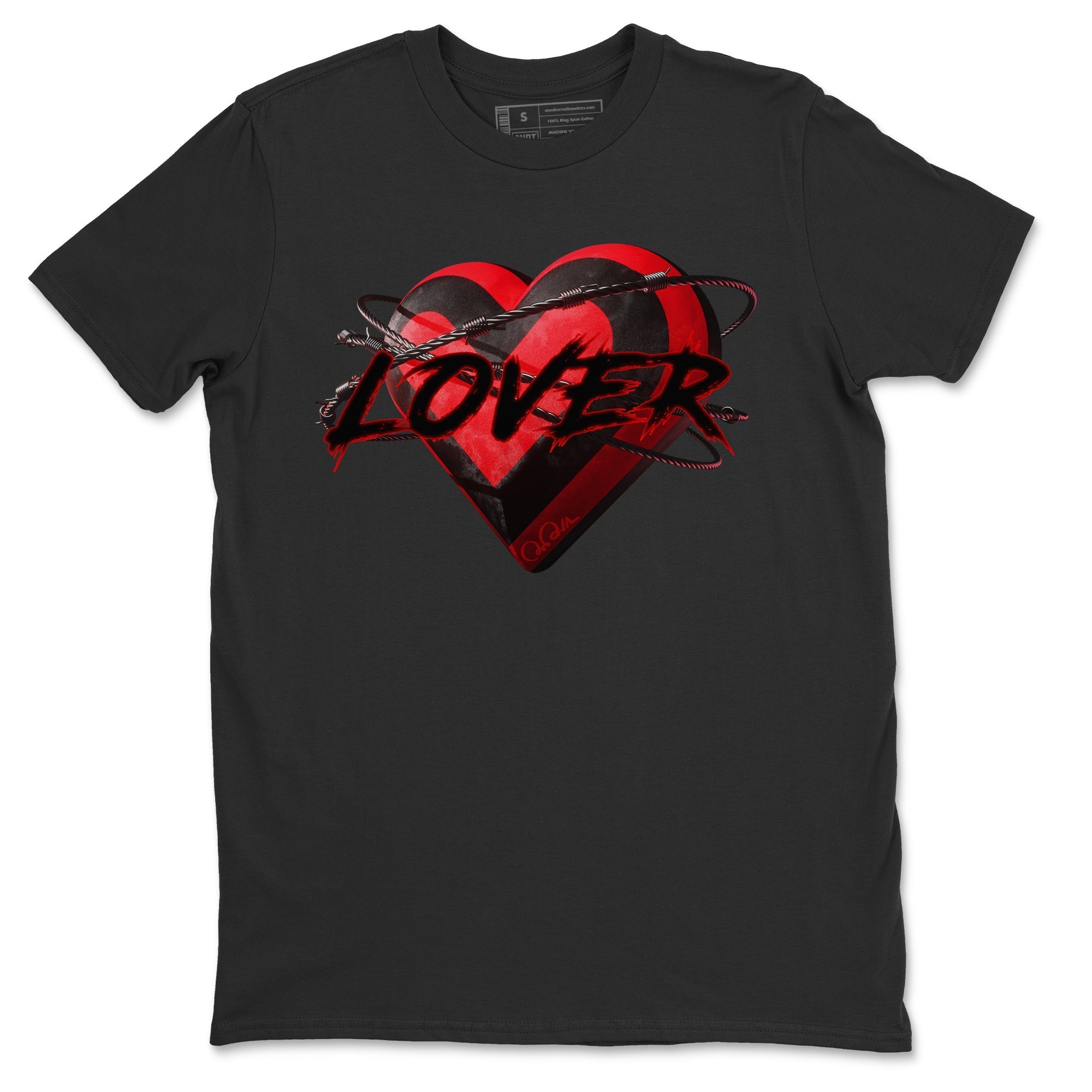 Air Jordan 6 Toro Bravo Sneaker Match Tees Heart Lover Streetwear Sneaker Shirt 3D Graphic Design Shirts AJ6 Toro Bravo Sneaker Release Tees Unisex Shirts Black 2