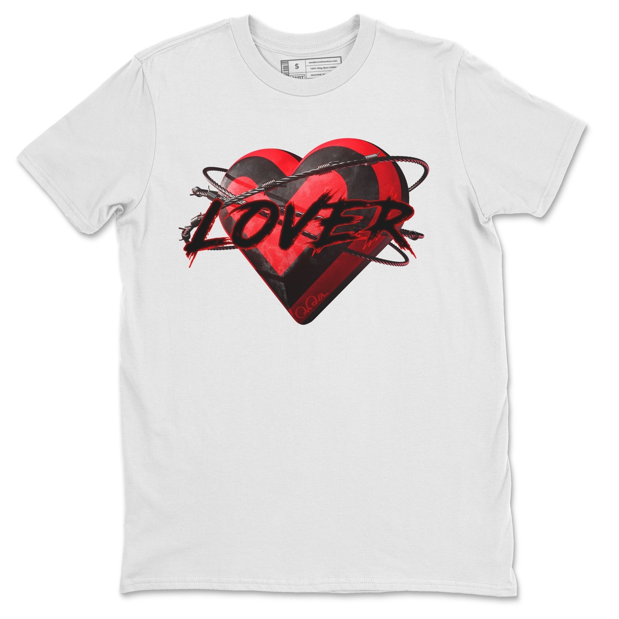 Air Jordan 6 Toro Bravo Sneaker Match Tees Heart Lover Streetwear Sneaker Shirt 3D Graphic Design Shirts AJ6 Toro Bravo Sneaker Release Tees Unisex Shirts White 2