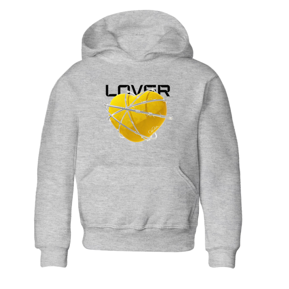 6s Yellow Ochre shirt to match jordans Heart Lover sneaker tees streetwear brand Air Jordan 6 Yellow Ochre Drip Gear Zone Brand Baby Toddler Heather Grey 2 T-Shirt