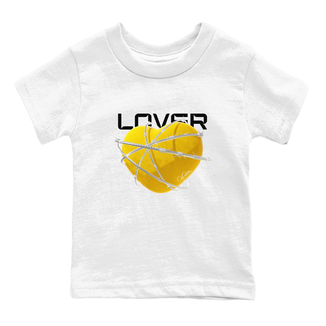 6s Yellow Ochre shirt to match jordans Heart Lover sneaker tees streetwear brand Air Jordan 6 Yellow Ochre Drip Gear Zone Brand Baby Toddler White 2 T-Shirt
