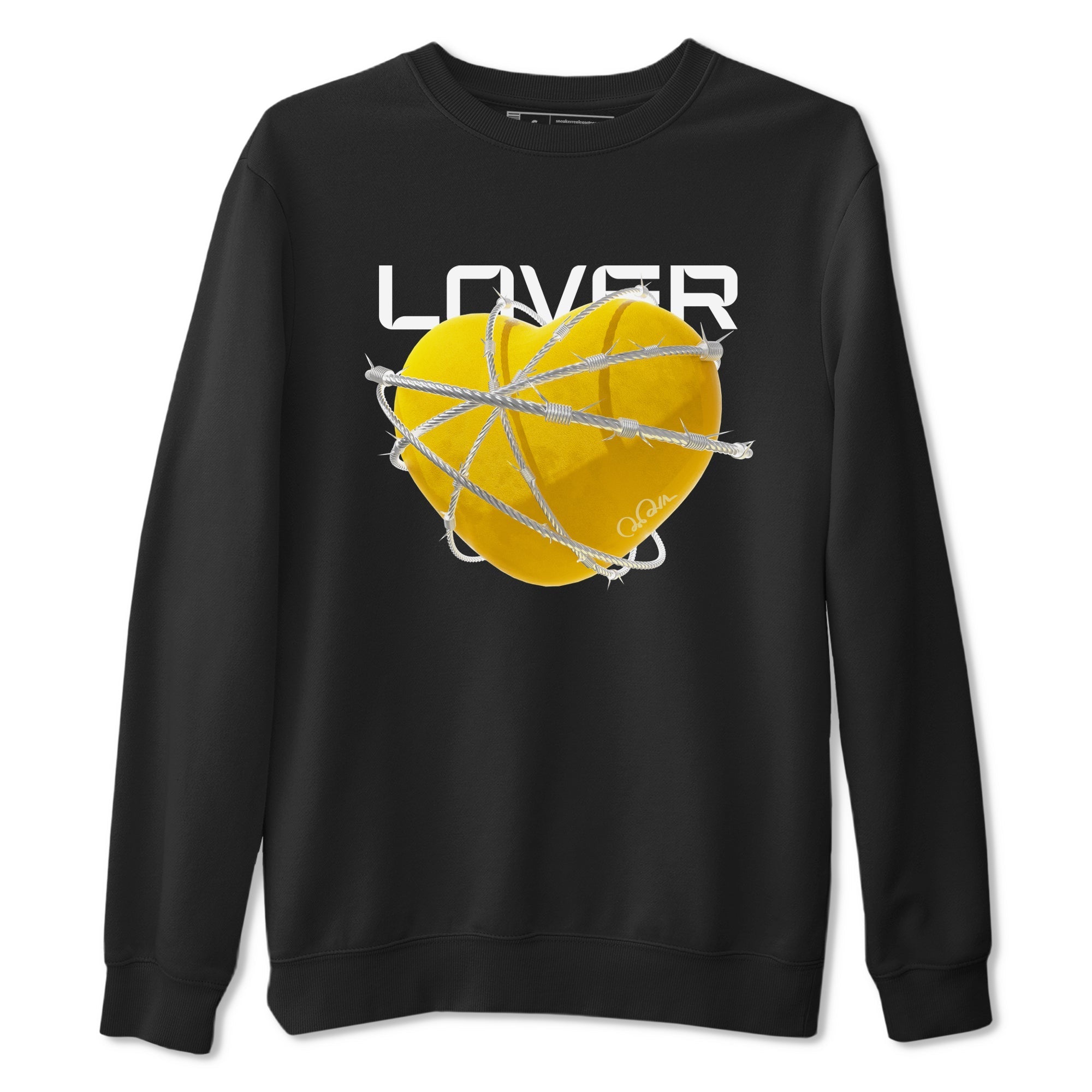 6s Yellow Ochre shirt to match jordans Heart Lover sneaker tees streetwear brand Air Jordan 6 Yellow Ochre Drip Gear Zone Brand Unisex Black 2 T-Shirt