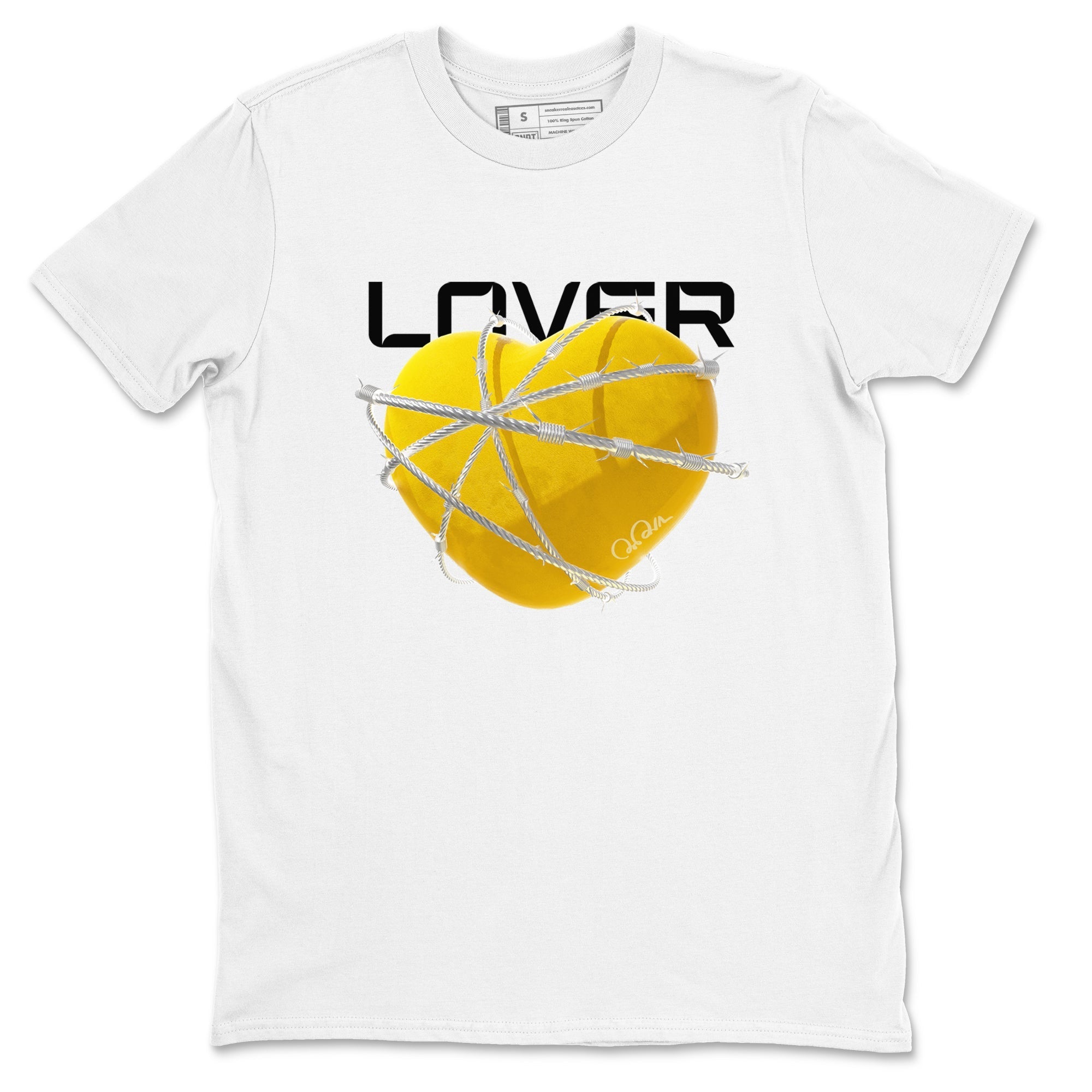 6s Yellow Ochre shirt to match jordans Heart Lover sneaker tees streetwear brand Air Jordan 6 Yellow Ochre Drip Gear Zone Brand Unisex White 2 T-Shirt