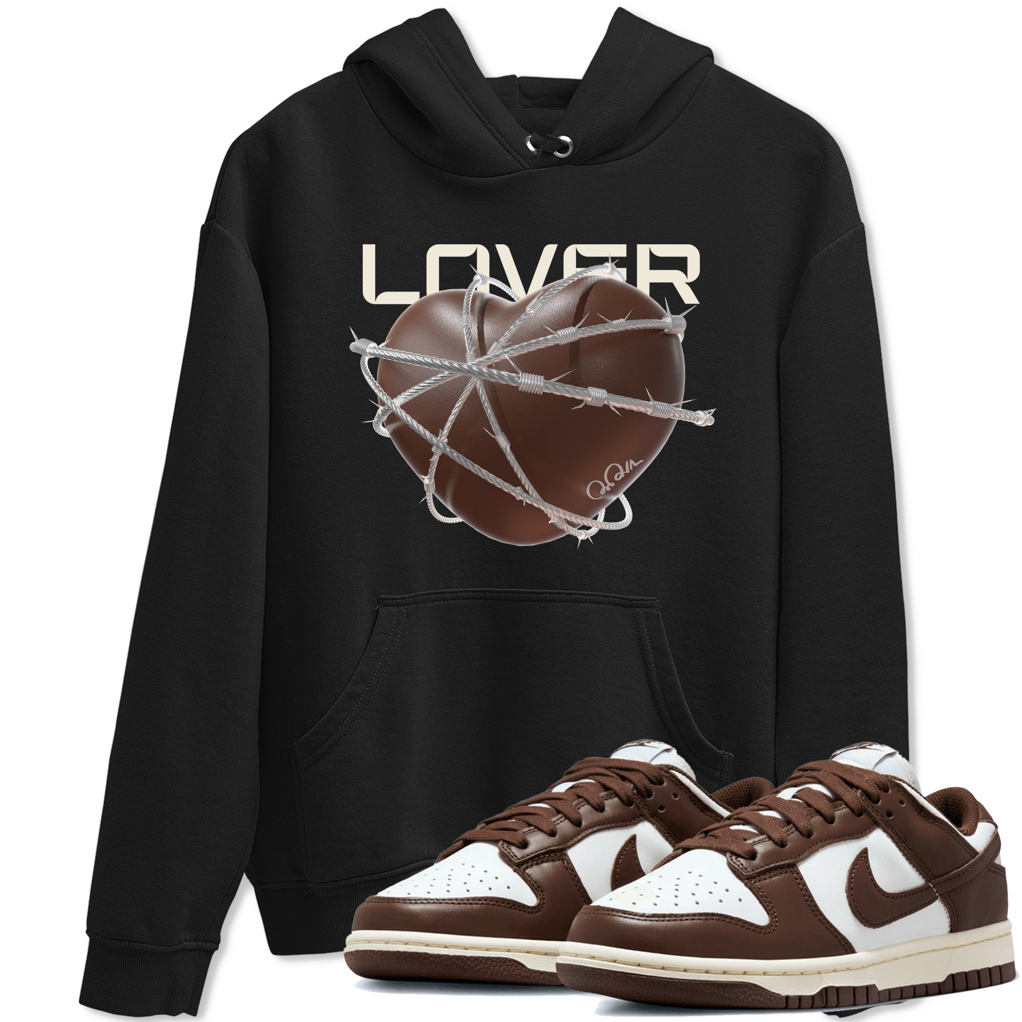 Dunk Cacao Wow shirt to match jordans Heart Lover sneaker match tees Nike Dunk Cacao Wow Drip Gear Zone Unisex Black 1 T-Shirt