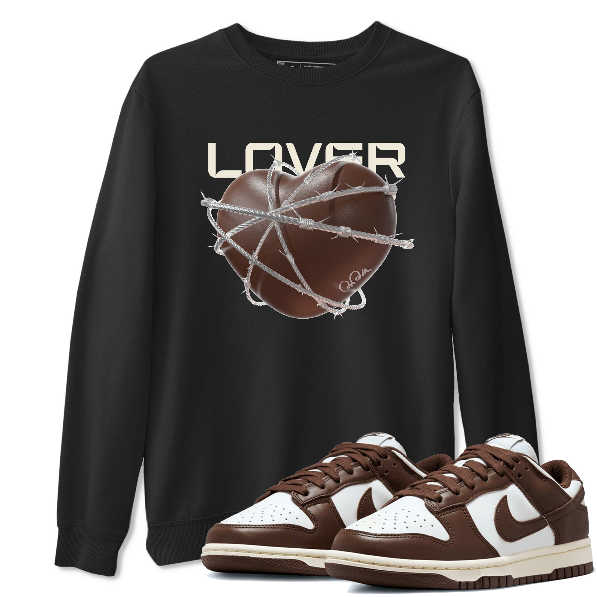Dunk Cacao Wow shirt to match jordans Heart Lover sneaker match tees Nike Dunk Cacao Wow Drip Gear Zone Unisex Black 1 T-Shirt