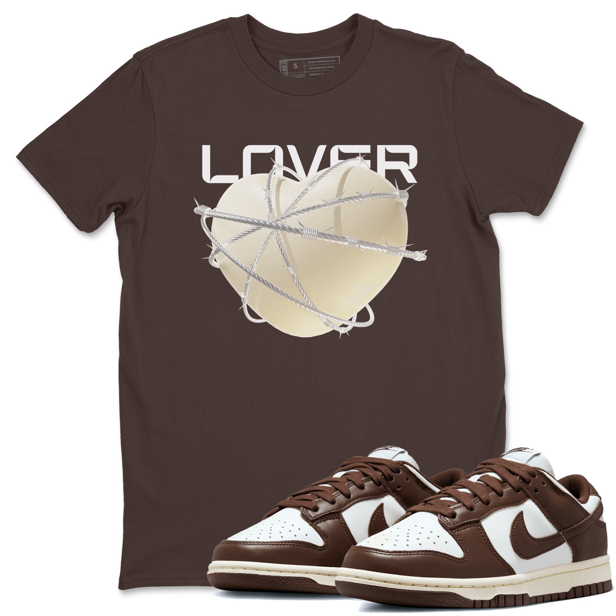 Dunk Cacao Wow shirt to match jordans Heart Lover sneaker match tees Nike Dunk Cacao Wow Drip Gear Zone Unisex Dark Chocolate 1 T-Shirt