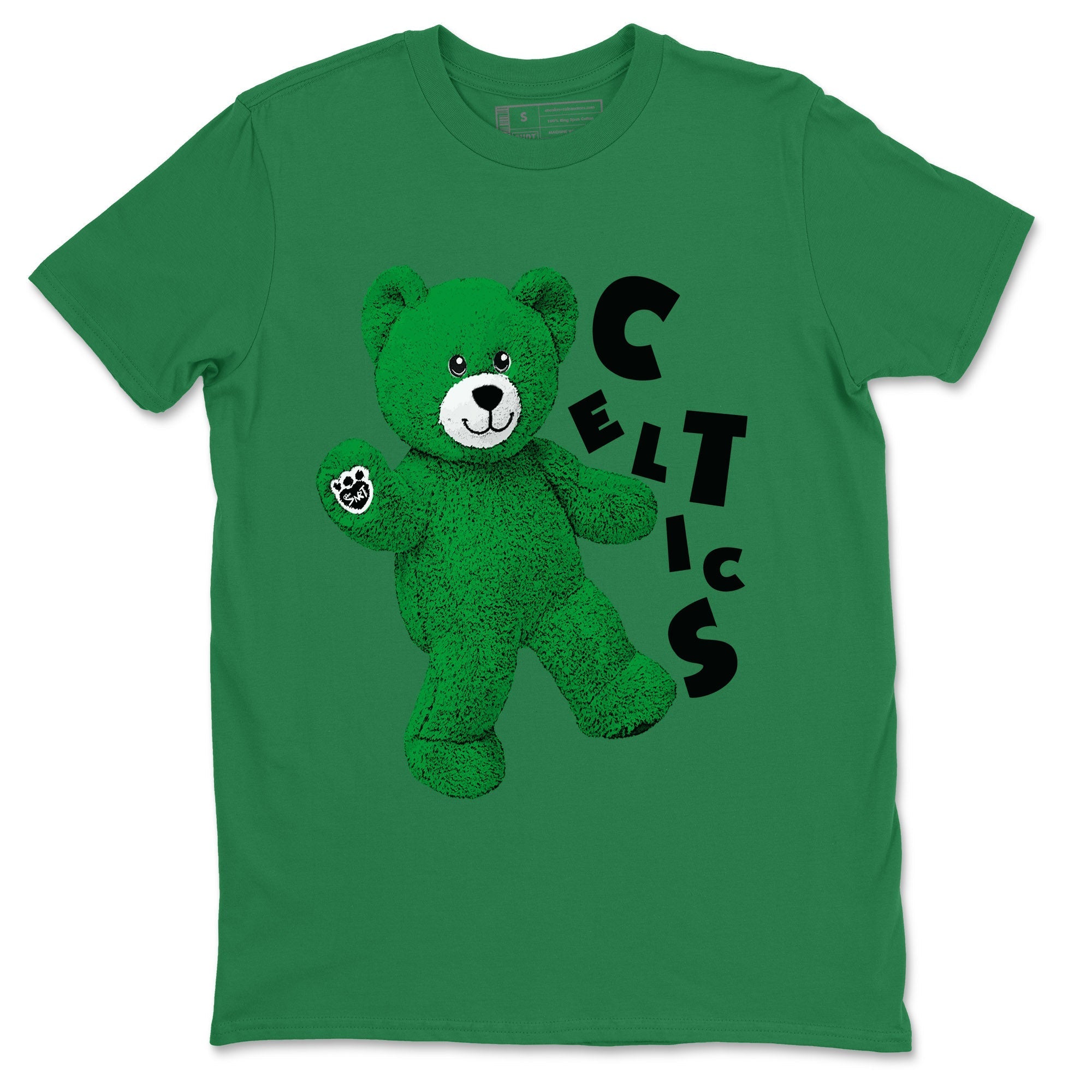 Air Jordan 1 Celtics Sneaker Match Tees Hello Bear Streetwear Sneaker Shirt Air Jordan 1 Lucky Green Celtics Tees Unisex Shirts Kelly Green 2