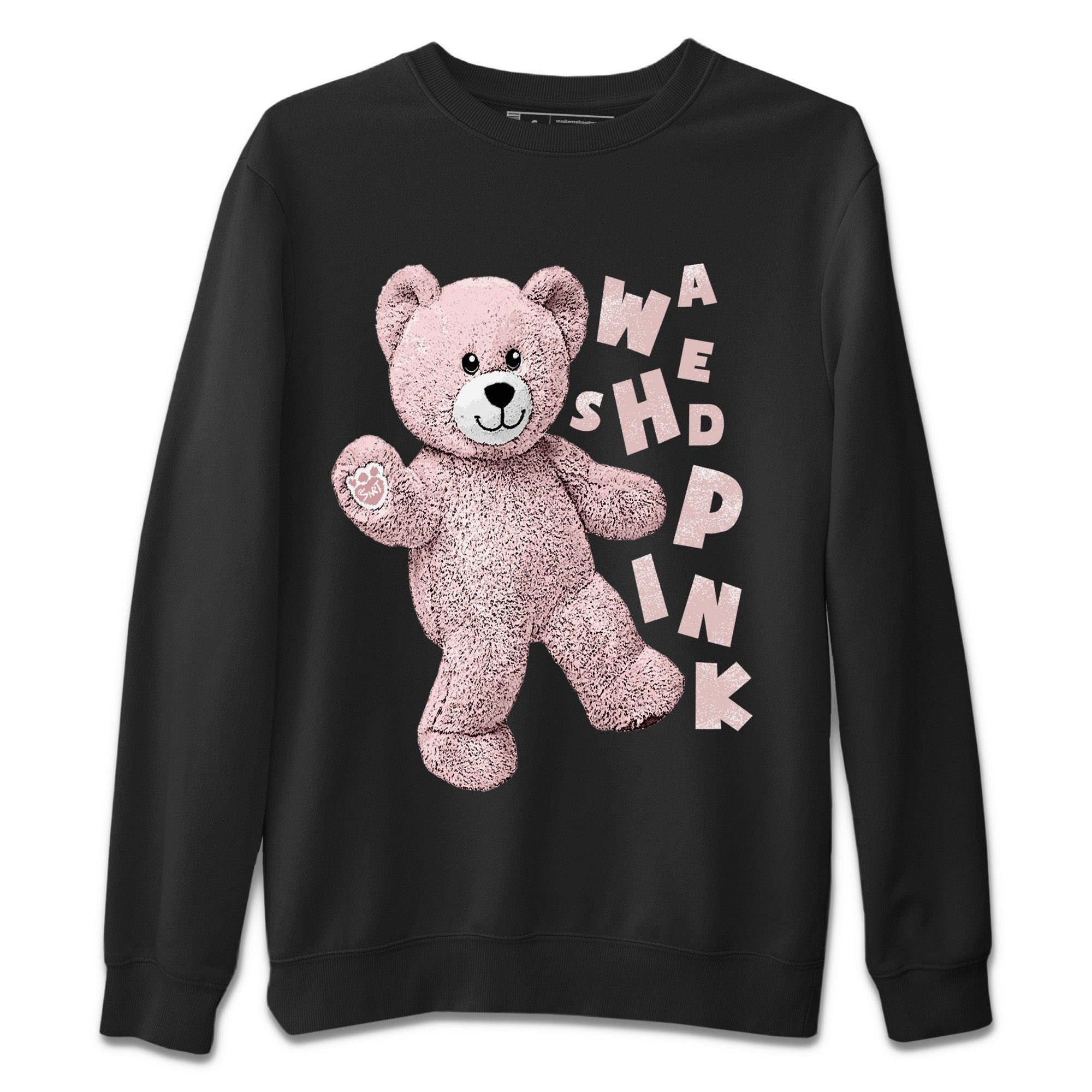 Air Jordan 1 Washed Pink Sneaker Match Tees Hello Bear Streetwear Sneaker Shirt Air Jordan 1 High OG WMNS Washed Pink Sneaker Release Tees Unisex Shirts Black 2