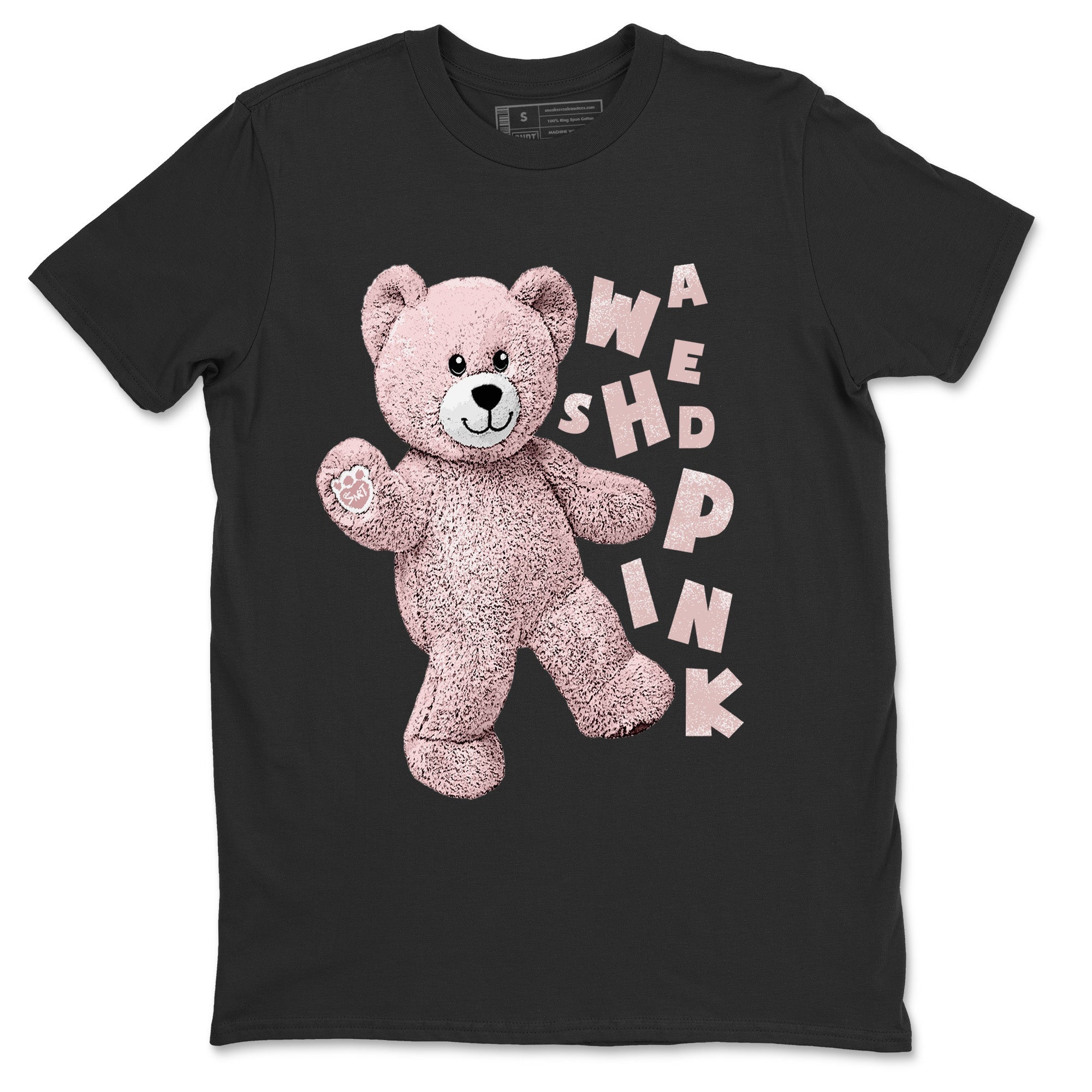 Air Jordan 1 Washed Pink Sneaker Match Tees Hello Bear Streetwear Sneaker Shirt Air Jordan 1 High OG WMNS Washed Pink Sneaker Release Tees Unisex Shirts Black 2