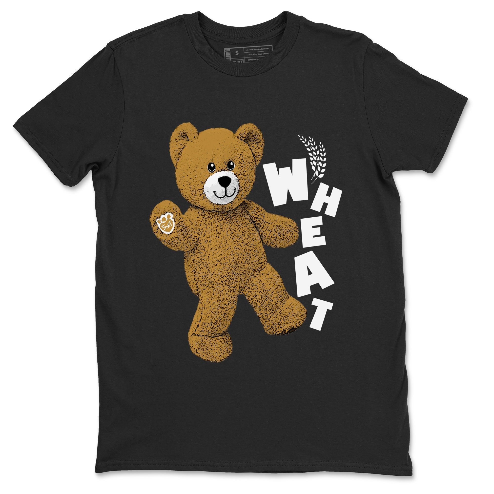 Jordan Retro 13 Wheat Sneaker Matching Tee Hello Bear Streetwear Sneaker Shirt Air Jordan 13 Wheat Sneaker Release Tees Unisex Shirts Black 2