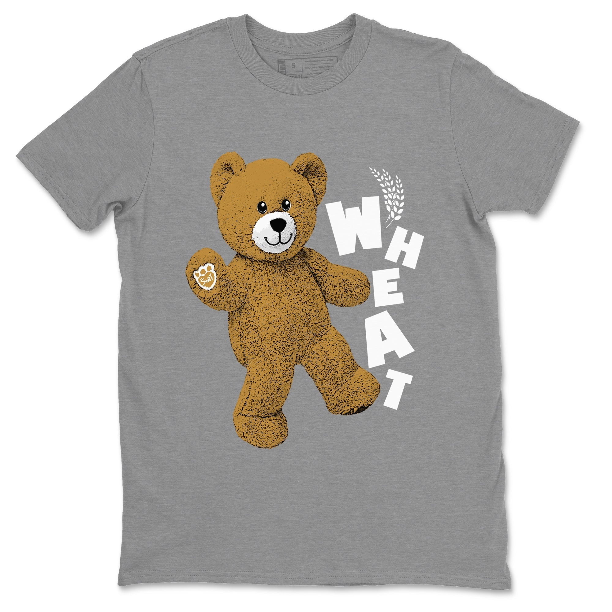 Jordan Retro 13 Wheat Sneaker Matching Tee Hello Bear Streetwear Sneaker Shirt Air Jordan 13 Wheat Sneaker Release Tees Unisex Shirts Heather Grey 2