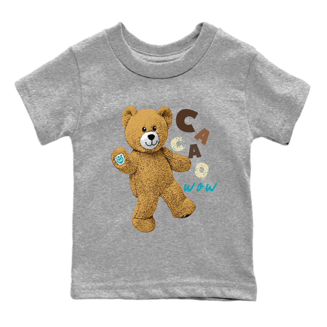 Air Jordan 4 GS Cacao Wow shirt to match jordans Hello Bear Streetwear Sneaker Shirt Air Jordan 4 Cacao Wow Drip Gear Zone Sneaker Matching Clothing Baby Toddler Heather Grey 2 T-Shirt
