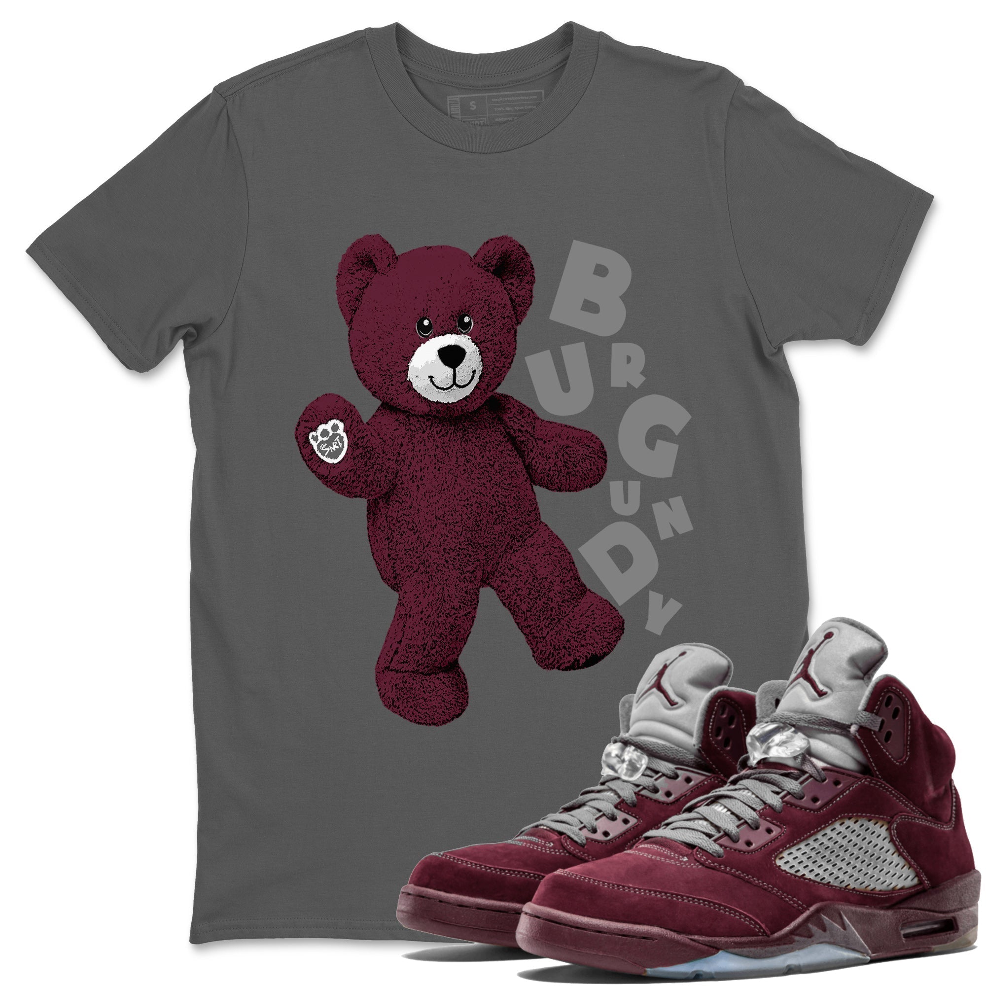 Jordan 5 Burgundy Shirts Hello Bear Streetwear Sneaker Shirt Air Jordan 5 Burgundy Sneaker Release Tees Unisex Shirts Cool Grey 1