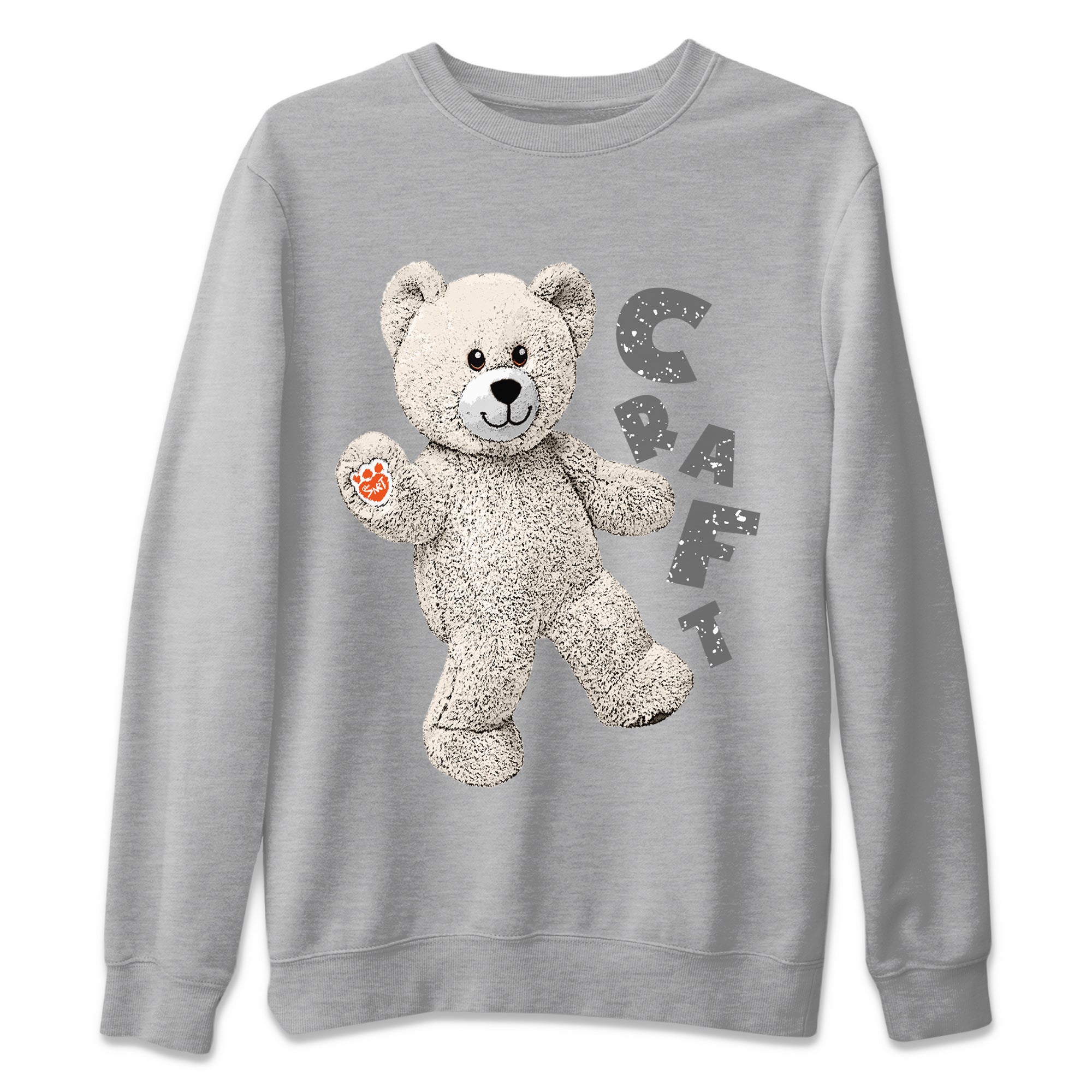 Air Jordan 5 Craft Sneaker Match Tees Hello Bear Streetwear Sneaker Shirt Air Jordan 5 Craft Tee Unisex Shirts Heather Grey 2