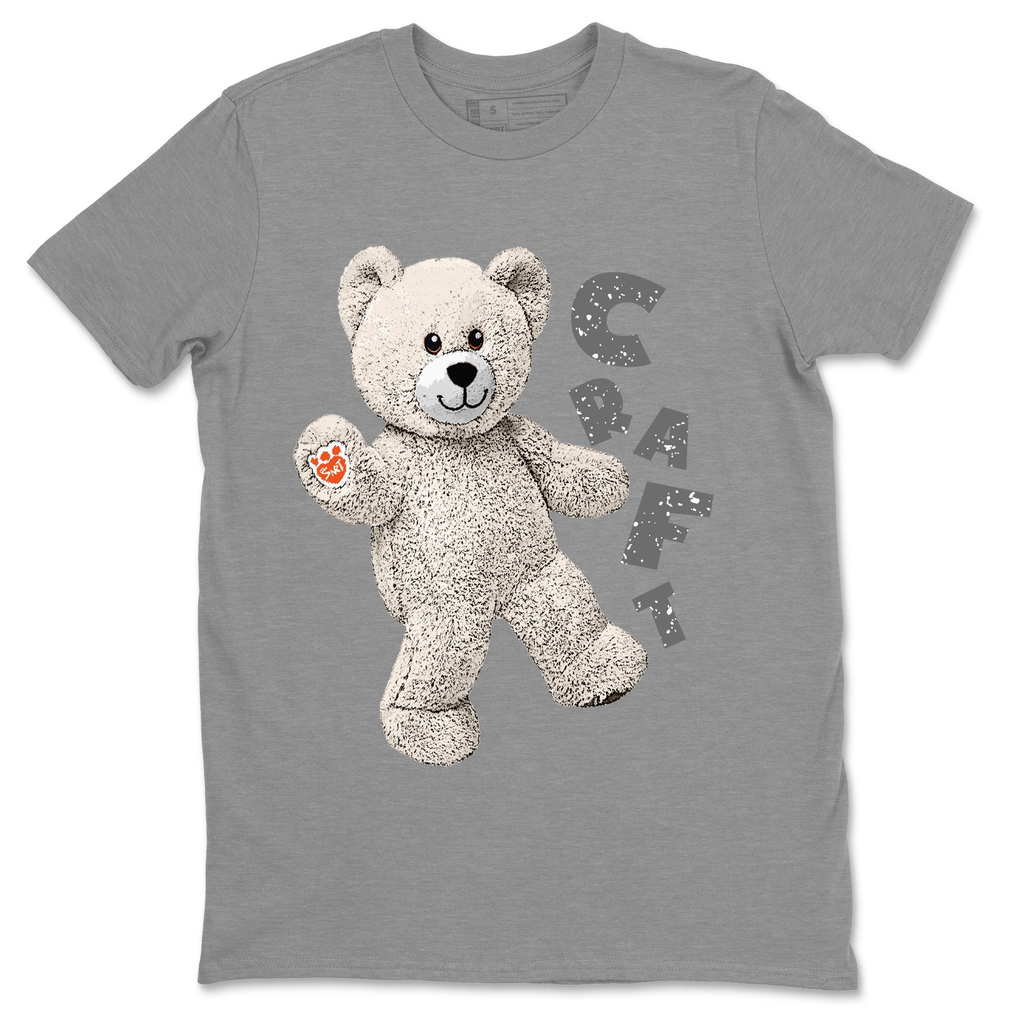 Air Jordan 5 Craft Sneaker Match Tees Hello Bear Streetwear Sneaker Shirt Air Jordan 5 Craft Tee Unisex Shirts Heather Grey 2