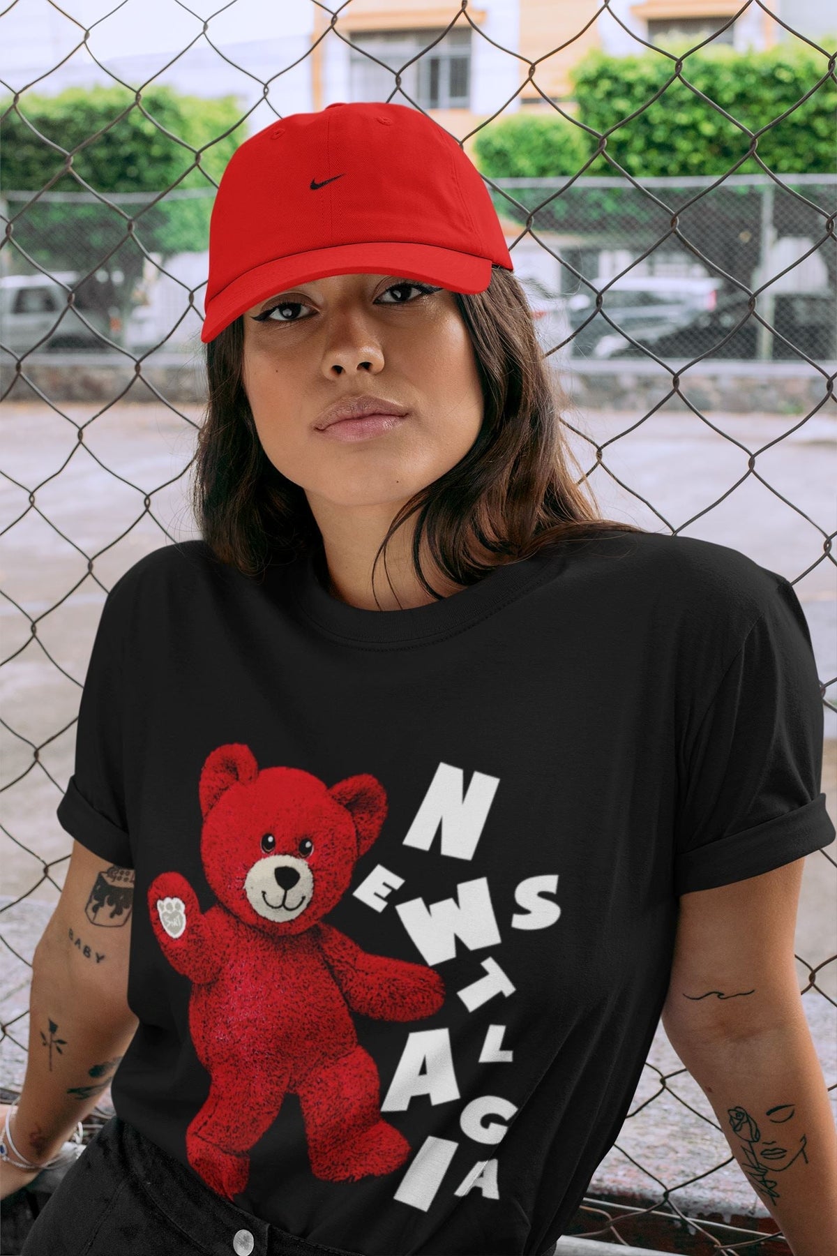 Jordan 1 Newstalgia Sneaker Matching T-Shirt Hello Bear Sneaker Tees Jordan 1 Newstalgia Sneaker Release Tees Crew Neck Tees