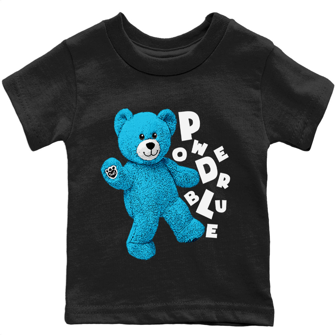Jordan 1 Powder Blue Sneaker Matching T-Shirt Hello Bear Sneaker Tees Jordan 1 Powder Blue Sneaker Release Tees Kids Shirts