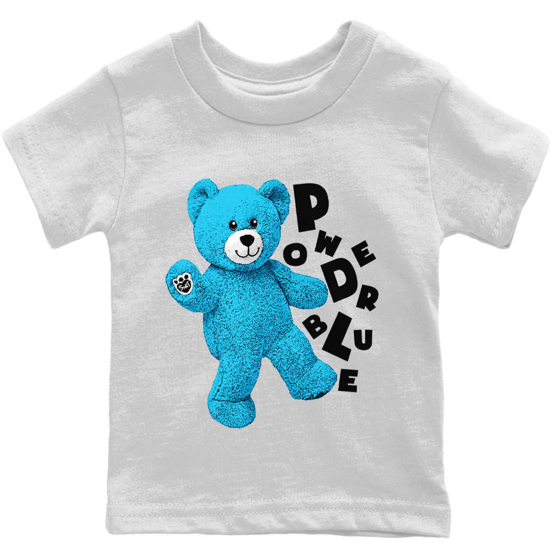 Jordan 1 Powder Blue Sneaker Matching T-Shirt Hello Bear Sneaker Tees Jordan 1 Powder Blue Sneaker Release Tees Kids Shirts