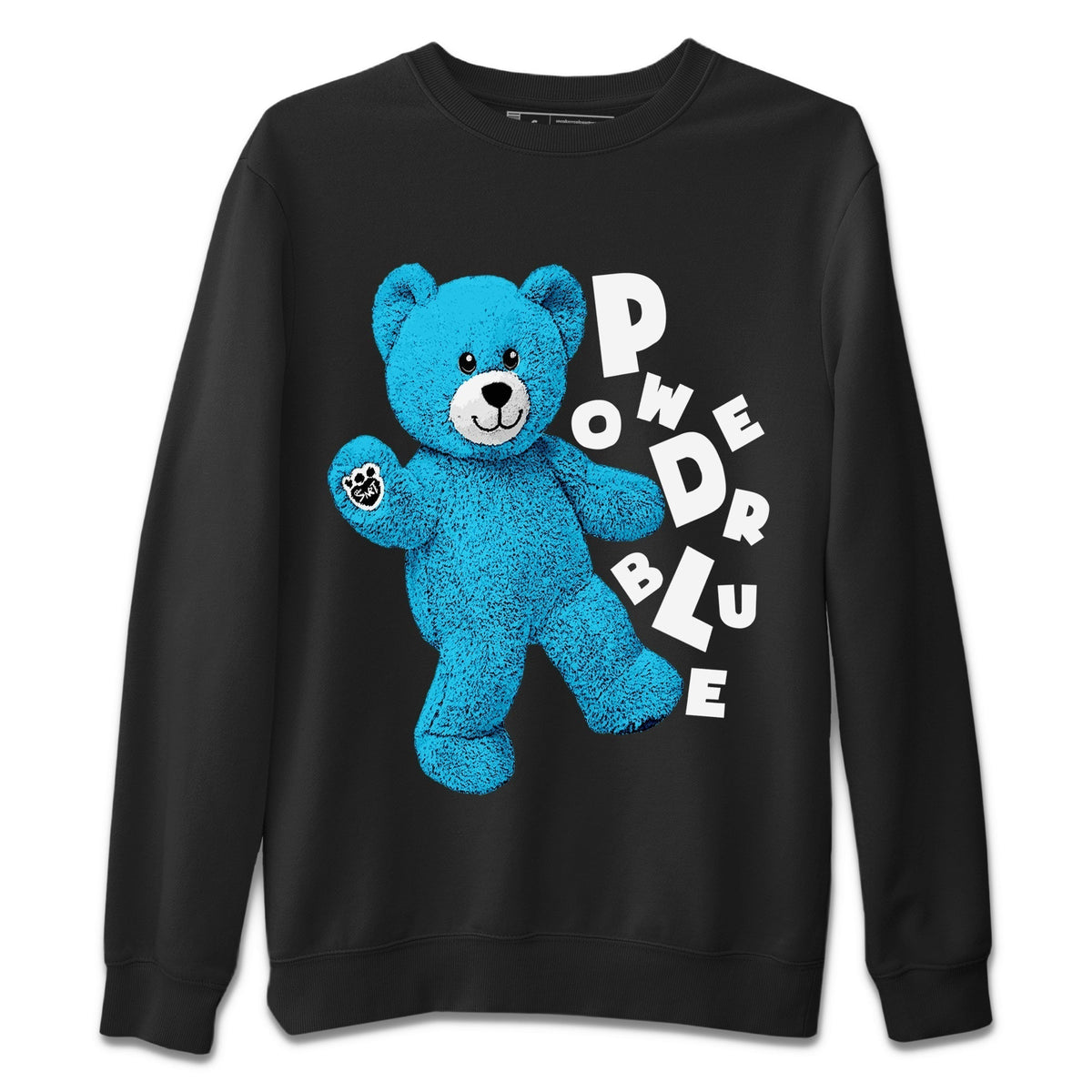 Jordan 1 Powder Blue Sneaker Matching T-Shirt Hello Bear Sneaker Tees Jordan 1 Powder Blue Sneaker Release Tees Crew Neck Tees