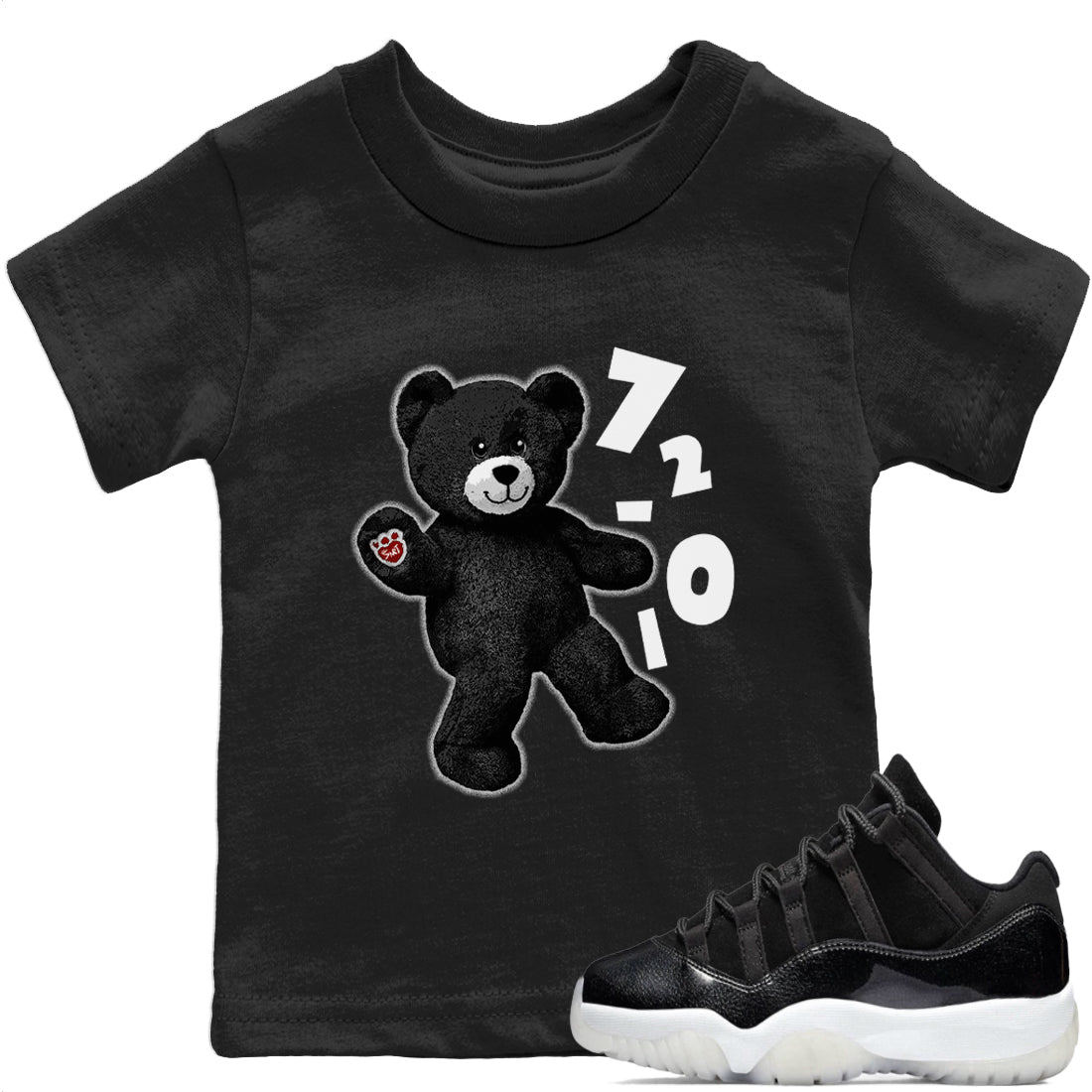 Jordan 11 72-10 Sneaker Matching T-Shirt Hello Bear Sneaker Tees Jordan 11 72-10 Sneaker Release Tees Kids Shirts