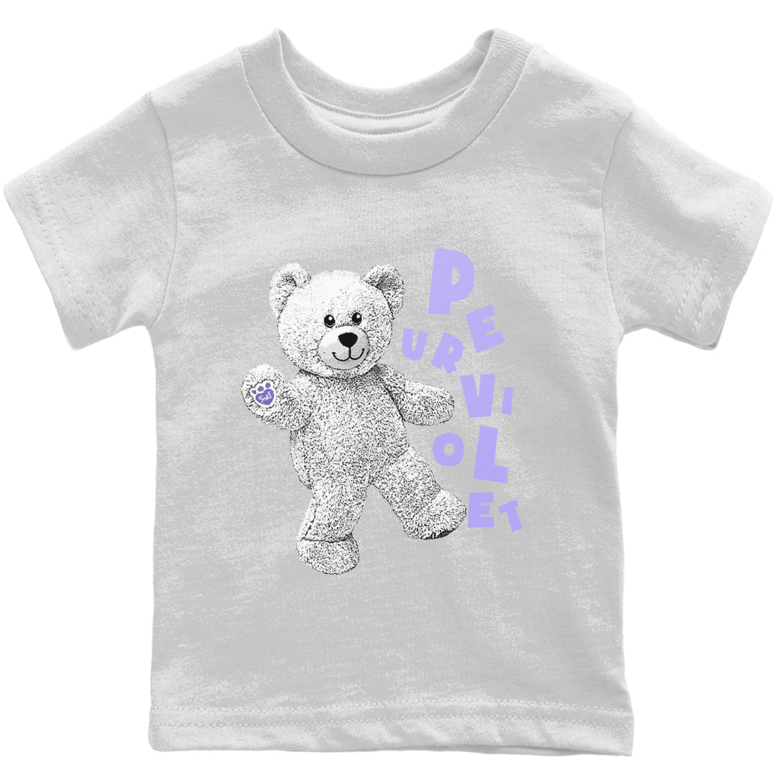 Jordan 11 Pure Violet Sneaker Matching T-Shirt Hello Bear Sneaker Tees Jordan 11 Pure Violet Sneaker Release Tees Kids Shirts