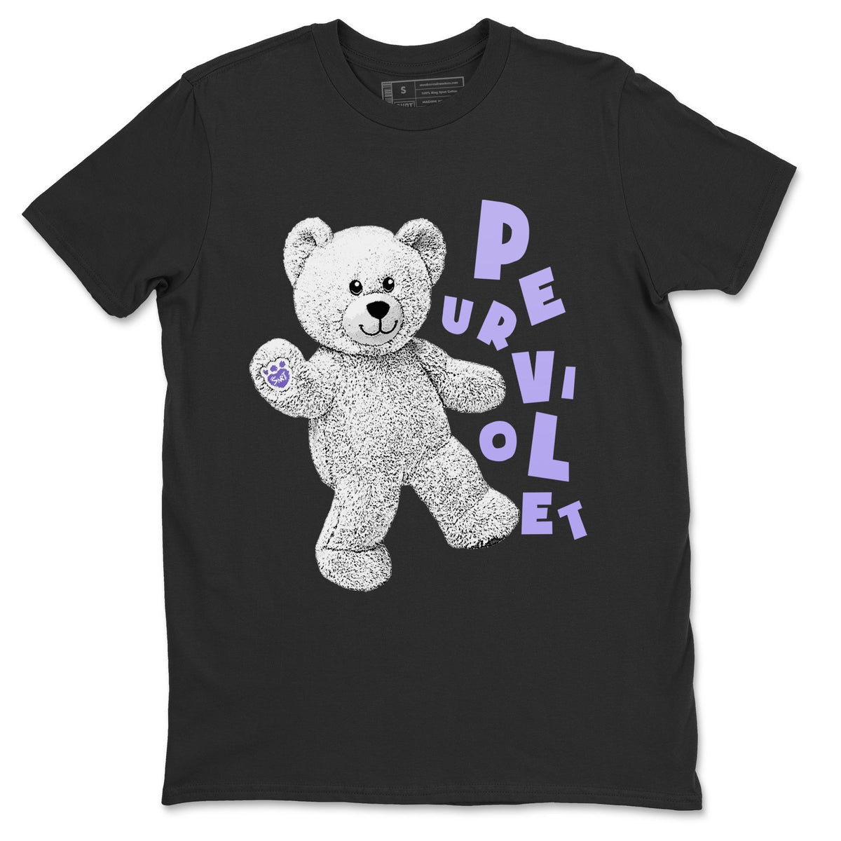 Jordan 11 Pure Violet Sneaker Matching T-Shirt Hello Bear Sneaker Tees Jordan 11 Pure Violet Sneaker Release Tees Crew Neck Tees