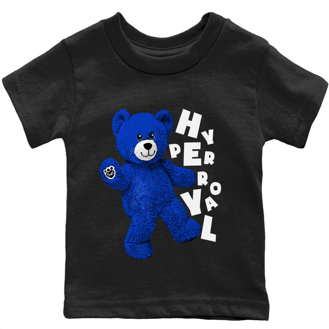 Jordan 12 Hyper Royal Sneaker Matching T-Shirt Hello Bear Sneaker Tees Jordan 12 Hyper Royal Sneaker Release Tees Kids Shirts