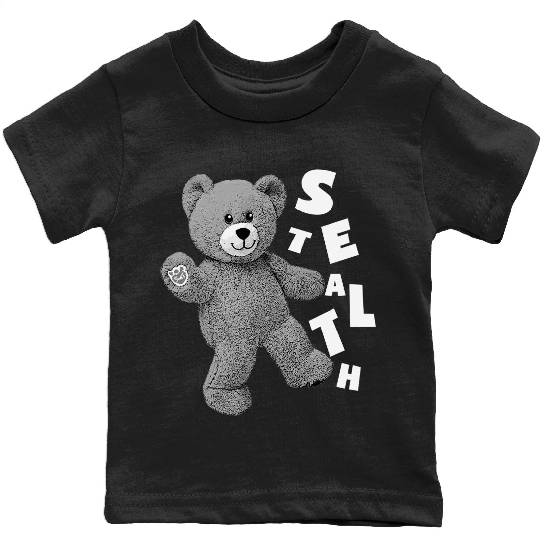 Jordan 12 Stealth Sneaker Matching T-Shirt Hello Bear Sneaker Tees Jordan 12 Stealth Sneaker Release Tees Kids Shirts