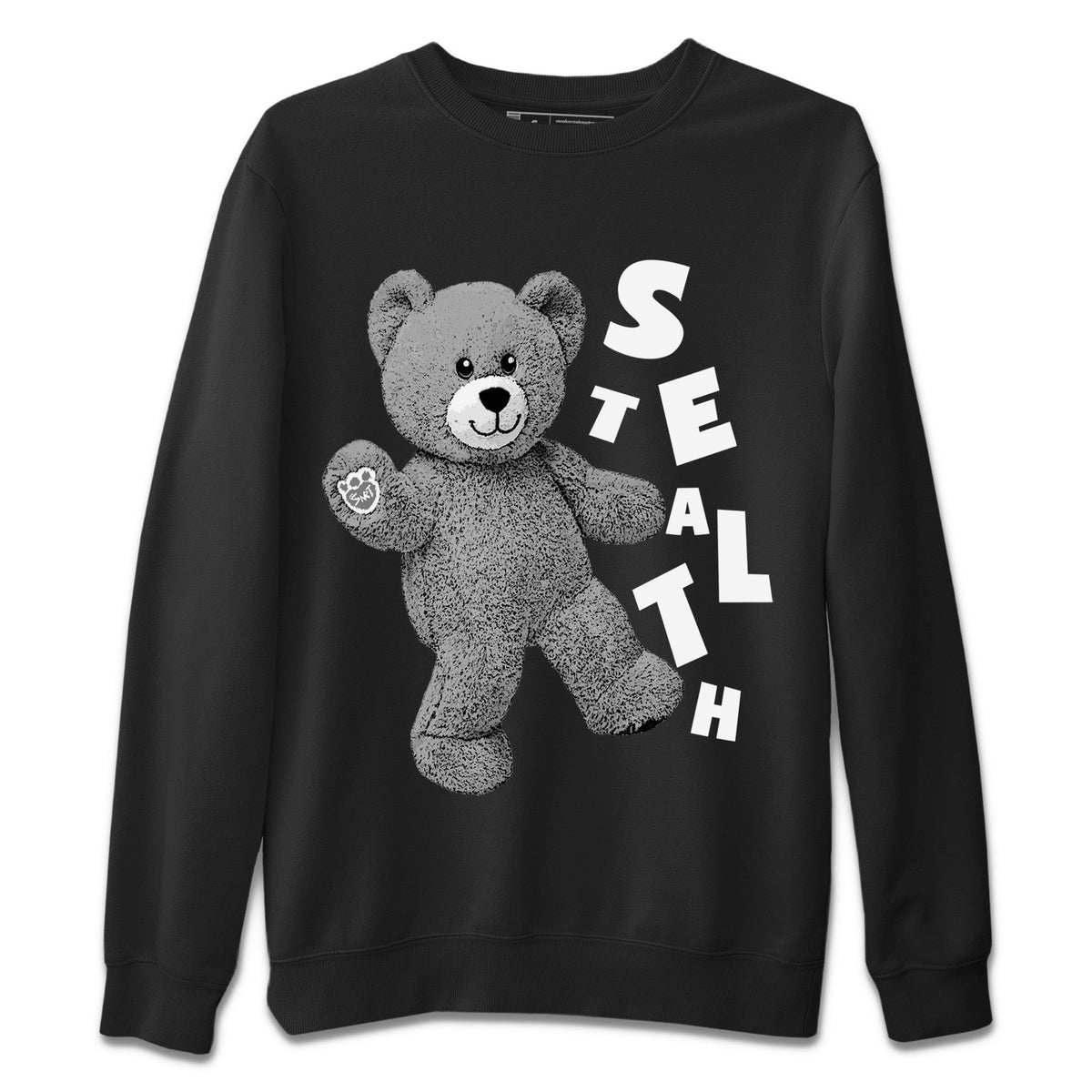 Jordan 12 Stealth Sneaker Matching T-Shirt Hello Bear Sneaker Tees Jordan 12 Stealth Sneaker Release Tees Crew Neck Tees