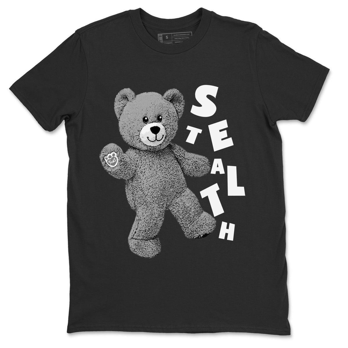 Jordan 12 Stealth Sneaker Matching T-Shirt Hello Bear Sneaker Tees Jordan 12 Stealth Sneaker Release Tees Crew Neck Tees