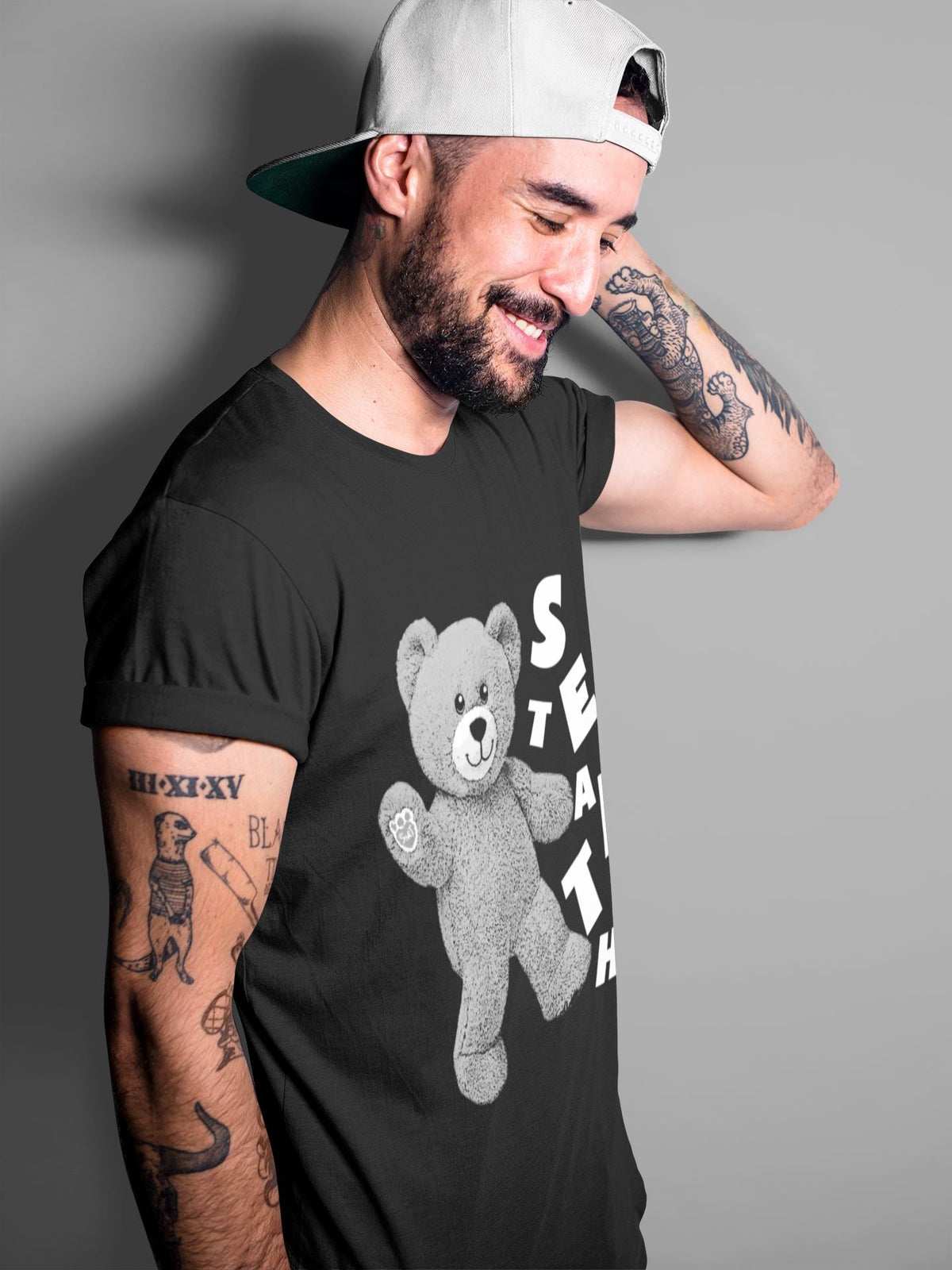Jordan 12 Stealth Sneaker Matching T-Shirt Hello Bear Sneaker Tees Jordan 12 Stealth Sneaker Release Tees Crew Neck Tees