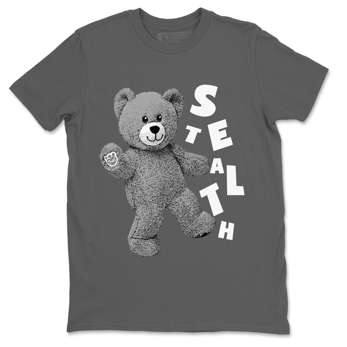 Jordan 12 Stealth Sneaker Matching T-Shirt Hello Bear Sneaker Tees Jordan 12 Stealth Sneaker Release Tees Crew Neck Tees