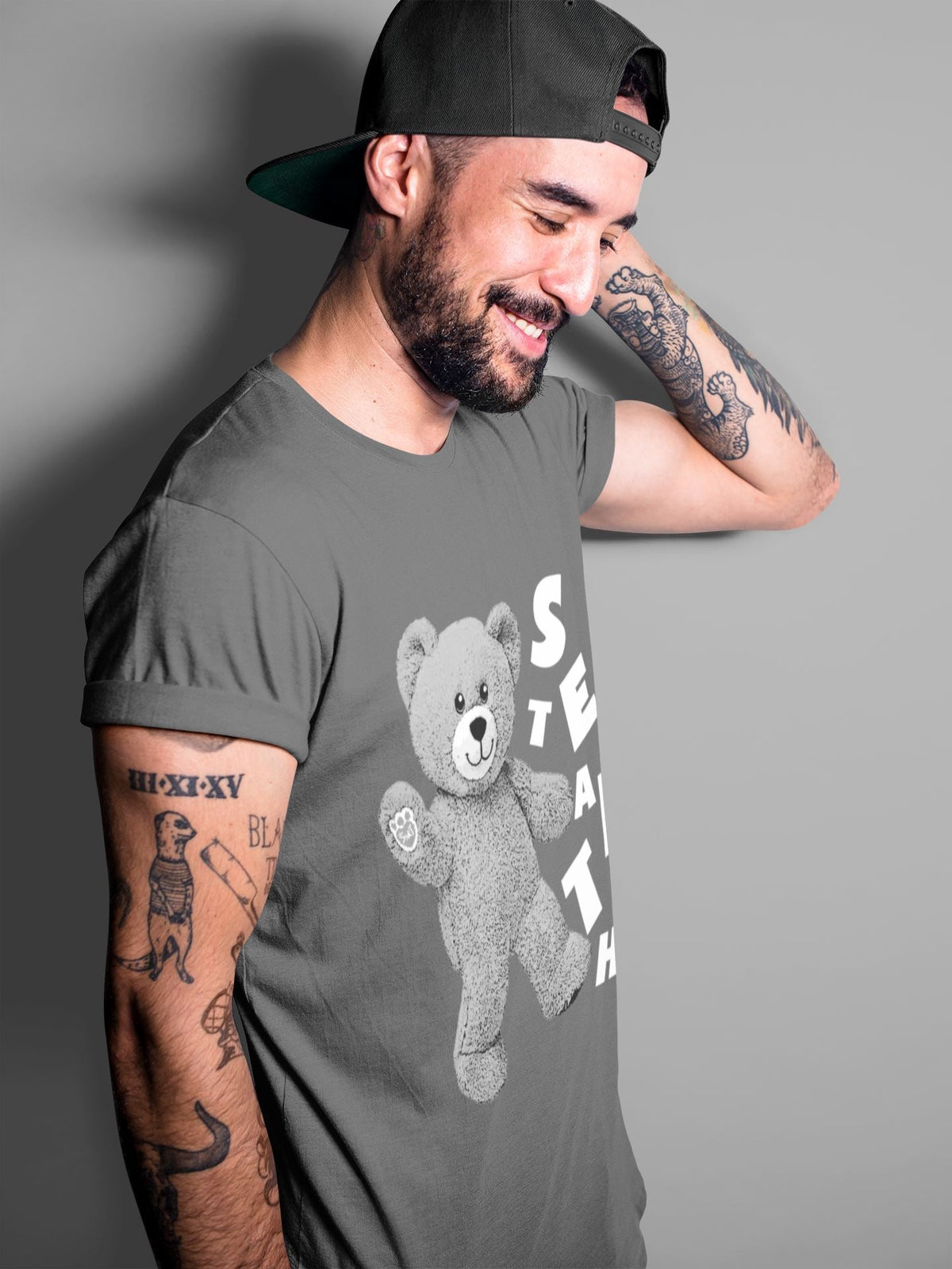 Jordan 12 Stealth Sneaker Matching T-Shirt Hello Bear Sneaker Tees Jordan 12 Stealth Sneaker Release Tees Crew Neck Tees