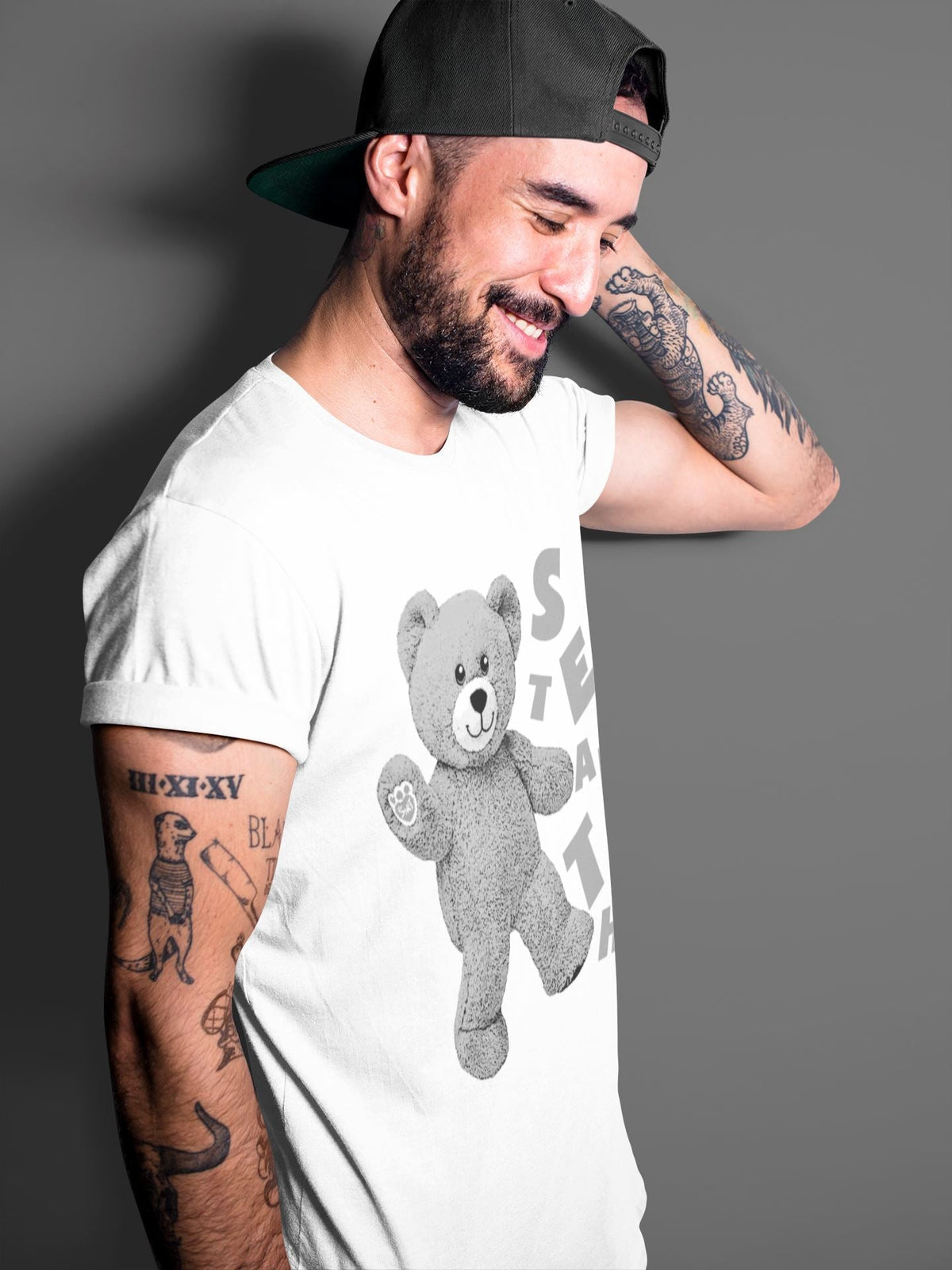 Jordan 12 Stealth Sneaker Matching T-Shirt Hello Bear Sneaker Tees Jordan 12 Stealth Sneaker Release Tees Crew Neck Tees