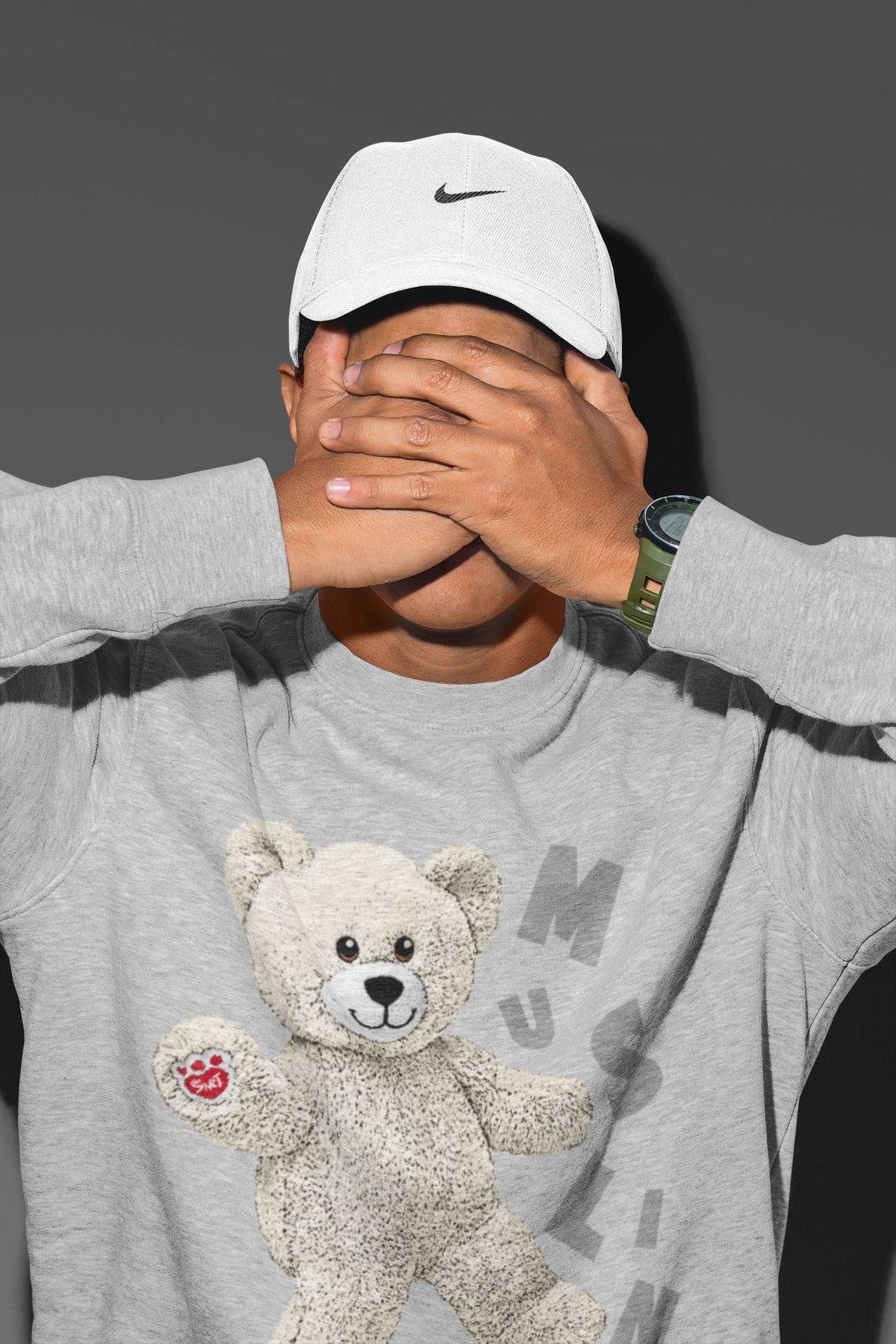 Jordan 3 Muslin Sneaker Matching T-Shirt Hello Bear Sneaker Tees Jordan 3 Muslin Sneaker Release Tees Crew Neck Tees