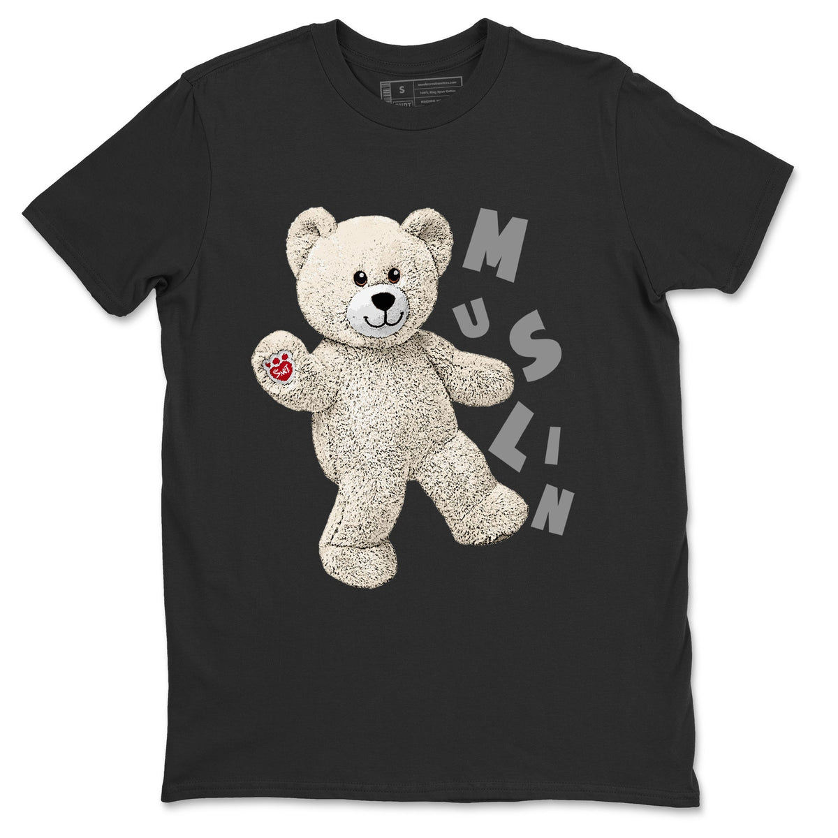 Jordan 3 Muslin Sneaker Matching T-Shirt Hello Bear Sneaker Tees Jordan 3 Muslin Sneaker Release Tees Crew Neck Tees