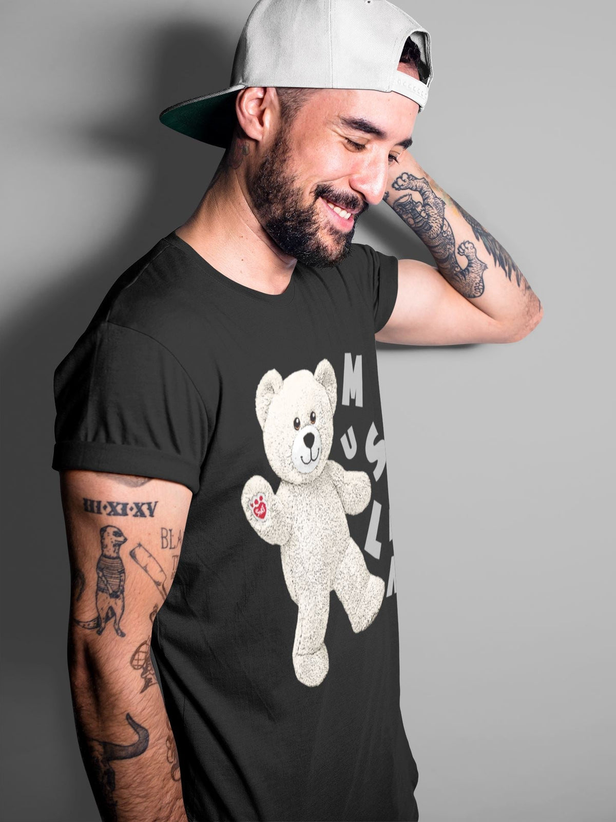 Jordan 3 Muslin Sneaker Matching T-Shirt Hello Bear Sneaker Tees Jordan 3 Muslin Sneaker Release Tees Crew Neck Tees