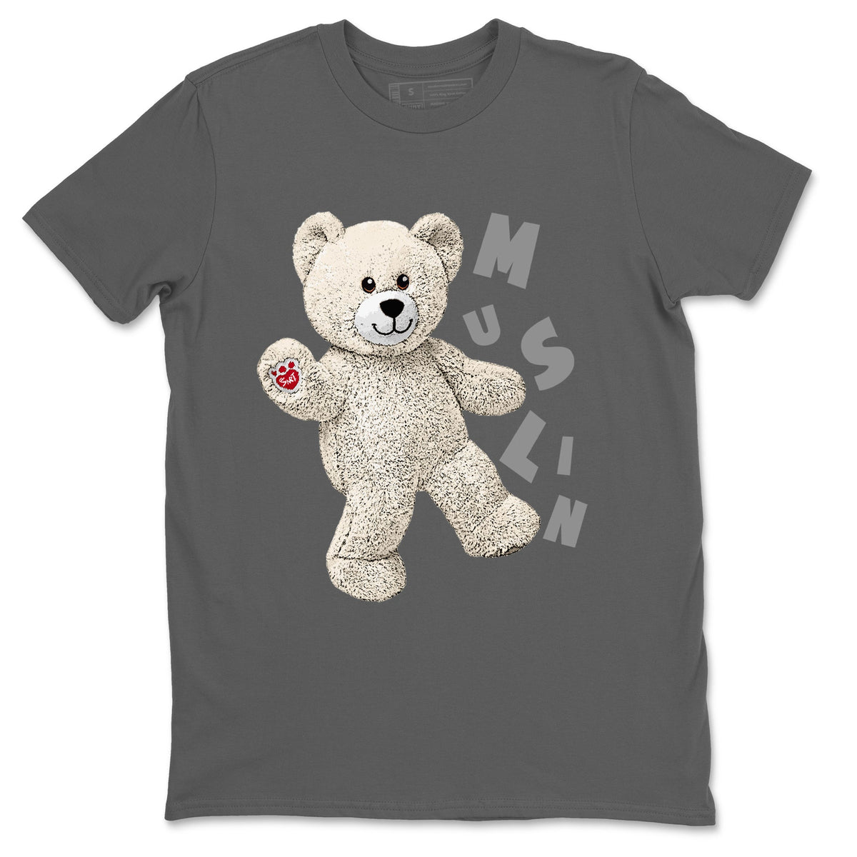 Jordan 3 Muslin Sneaker Matching T-Shirt Hello Bear Sneaker Tees Jordan 3 Muslin Sneaker Release Tees Crew Neck Tees